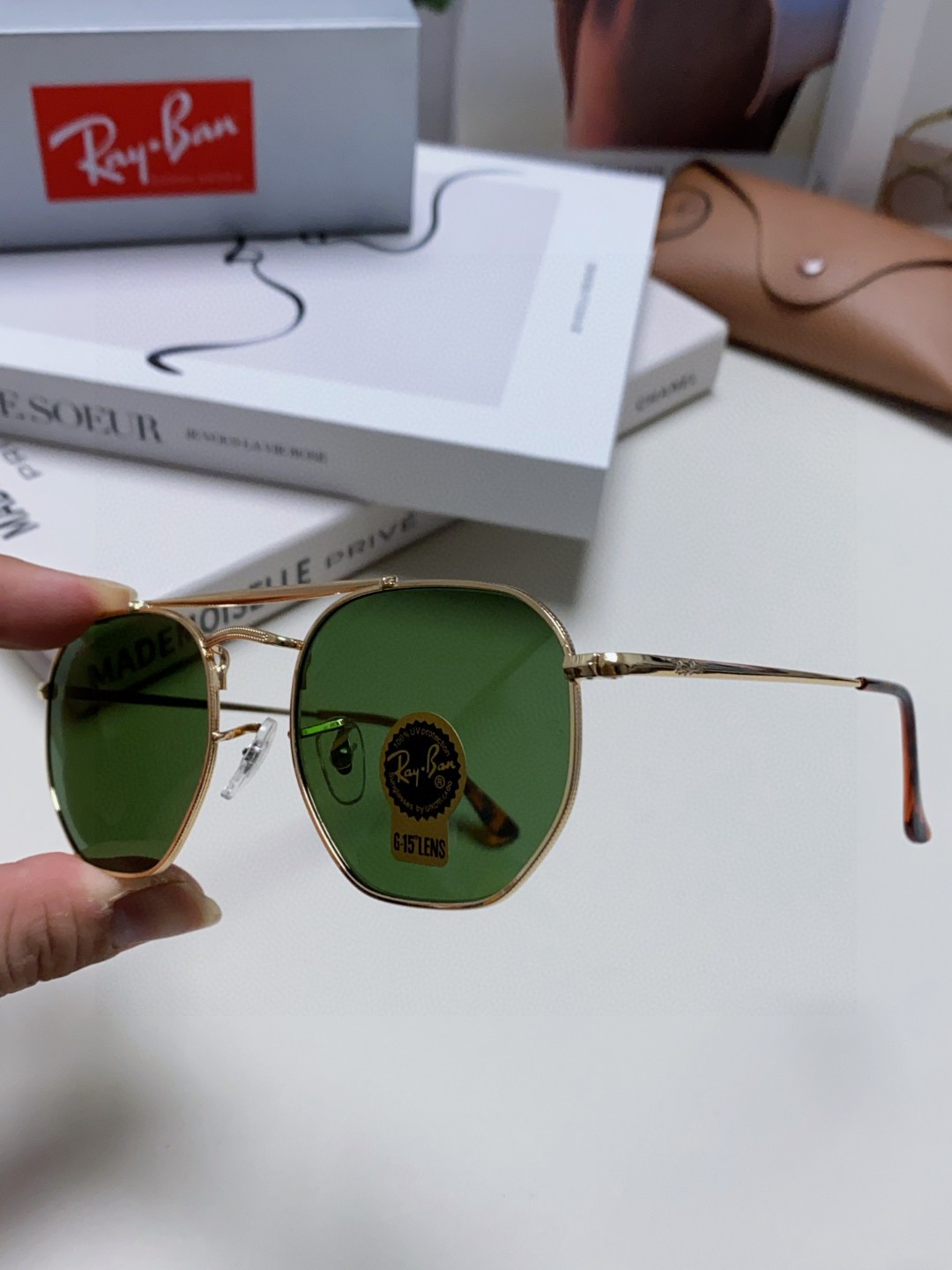  RAYBAN  雷朋 RB3648 🌸🌸官网海报款 张艺兴防爆玻璃镜片 男女通用💐💐💫超帅气！size