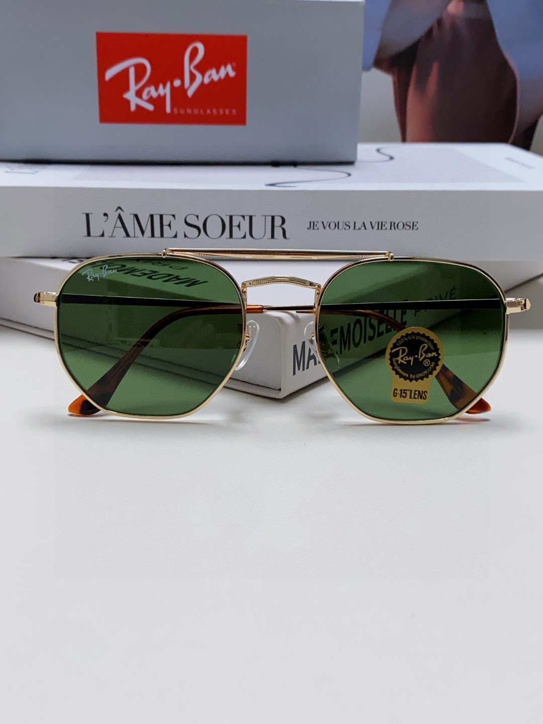  RAYBAN  雷朋 RB3648 🌸🌸官网海报款 张艺兴防爆玻璃镜片 男女通用💐💐💫超帅气！size
