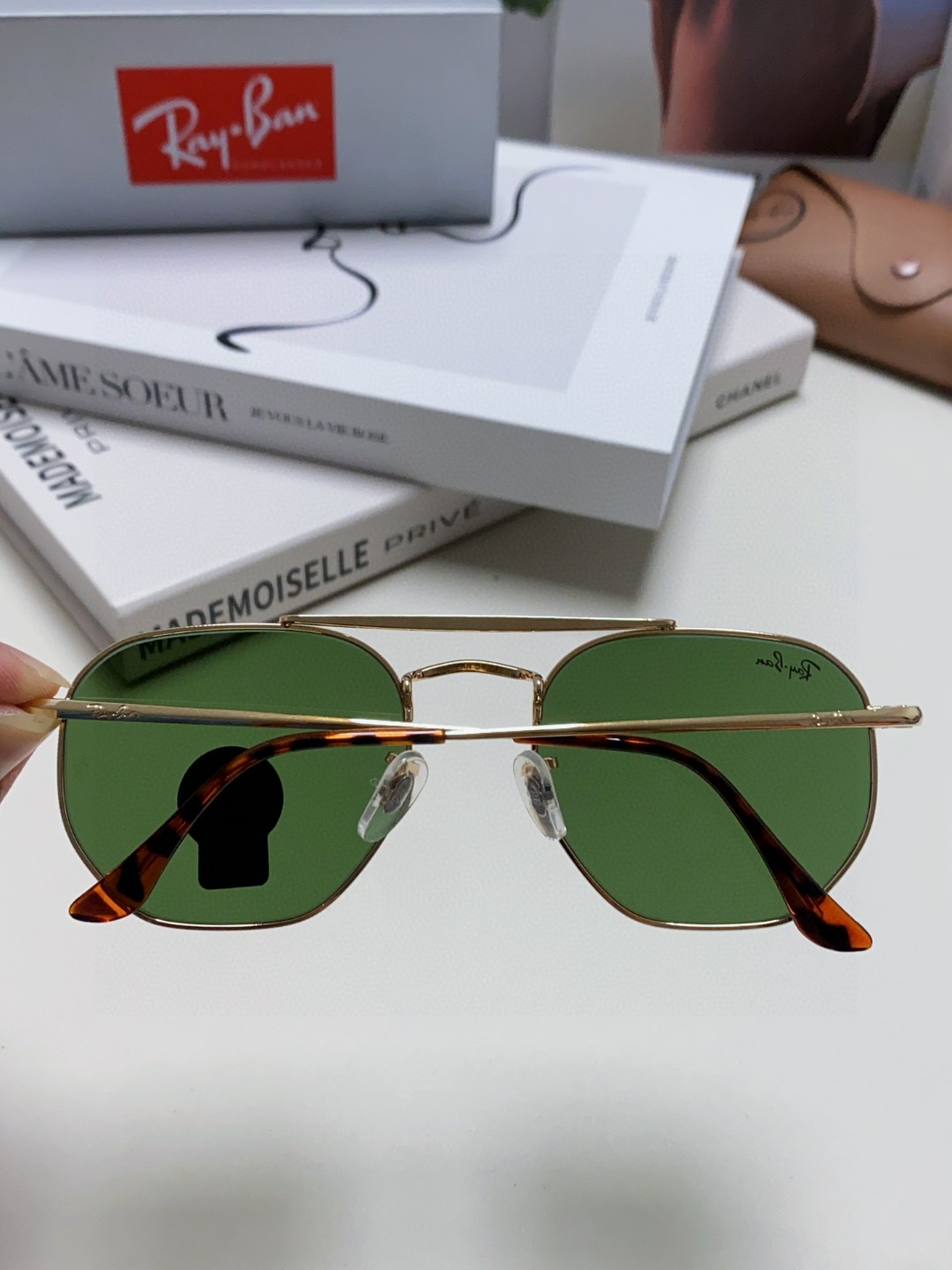  RAYBAN  雷朋 RB3648 🌸🌸官网海报款 张艺兴防爆玻璃镜片 男女通用💐💐💫超帅气！size