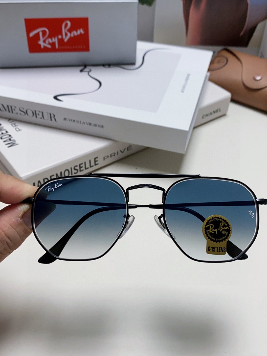  RAYBAN  雷朋 RB3648 🌸🌸官网海报款 张艺兴防爆玻璃镜片 男女通用💐💐💫超帅气！size