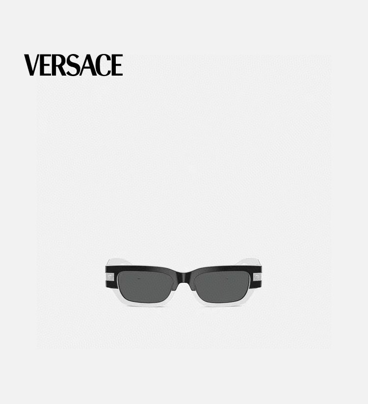  VERSACE/范思哲 2025新款 Classic ToP太阳镜 长方形色彩搭配街潮眼镜 男女通用 