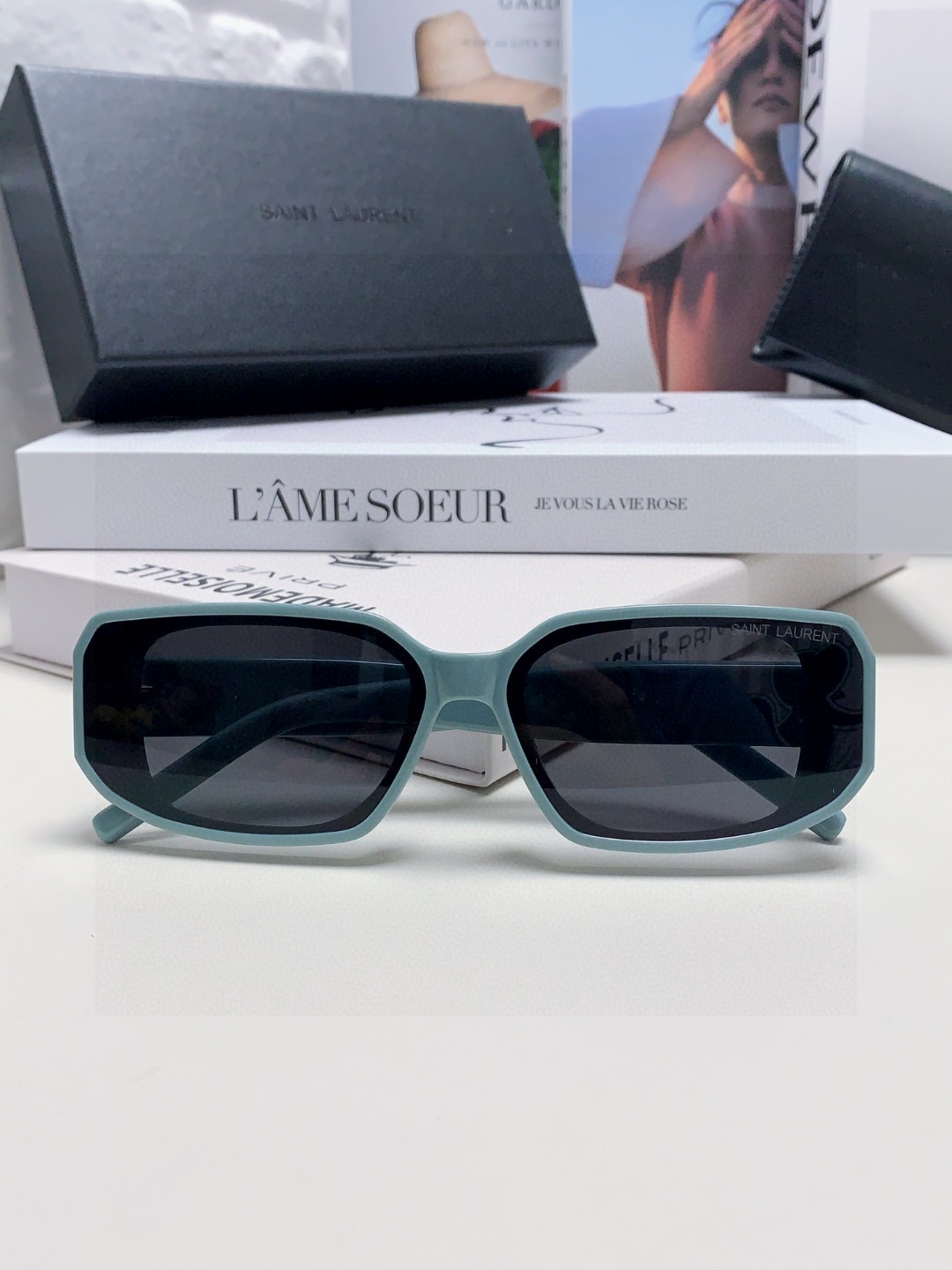  YSL/圣罗兰墨镜女. 猫眼时尚运动防蓝光太阳镜遮阳镜 