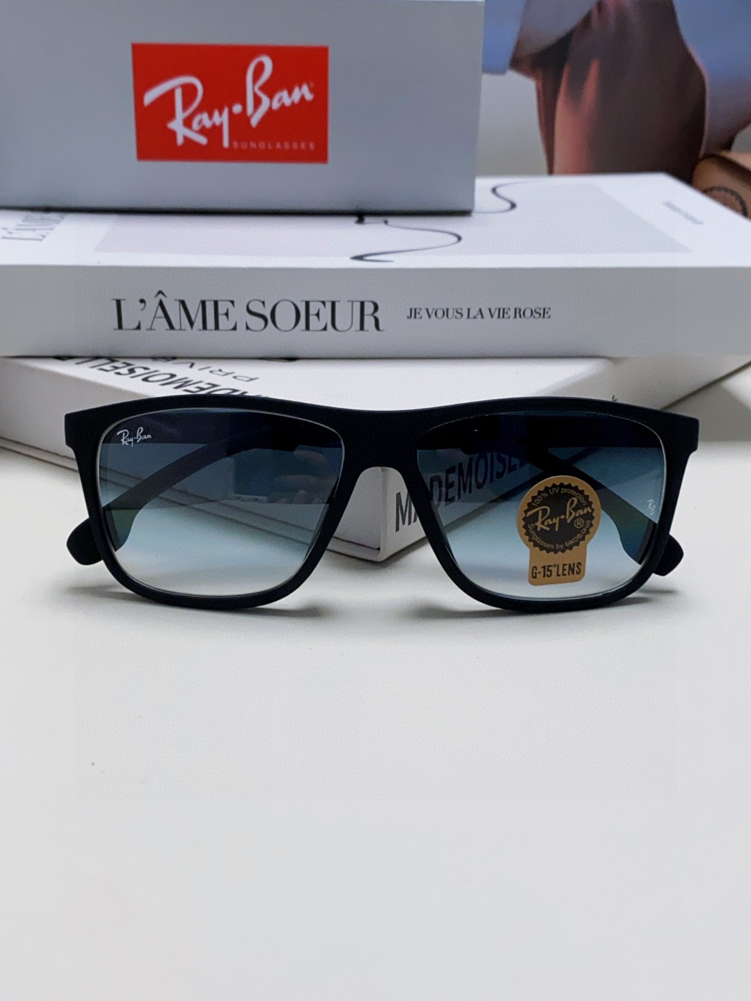  RayBan 雷朋 2025新款运动墨镜男女跑步骑行防风眼镜开车钓鱼太阳镜 高品质玻璃镜片 RB835