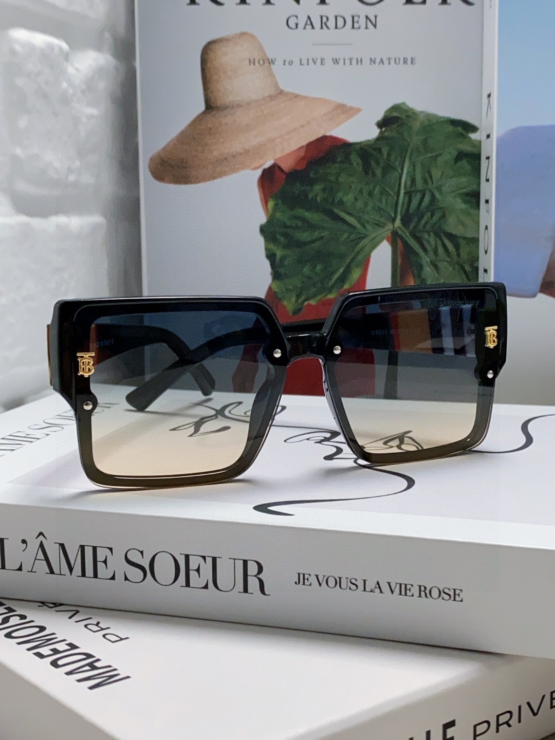  Burberry巴宝莉 2025新款墨镜女潮新款大脸显瘦大框太阳眼镜防紫外线眼镜女高级感ins 女士墨