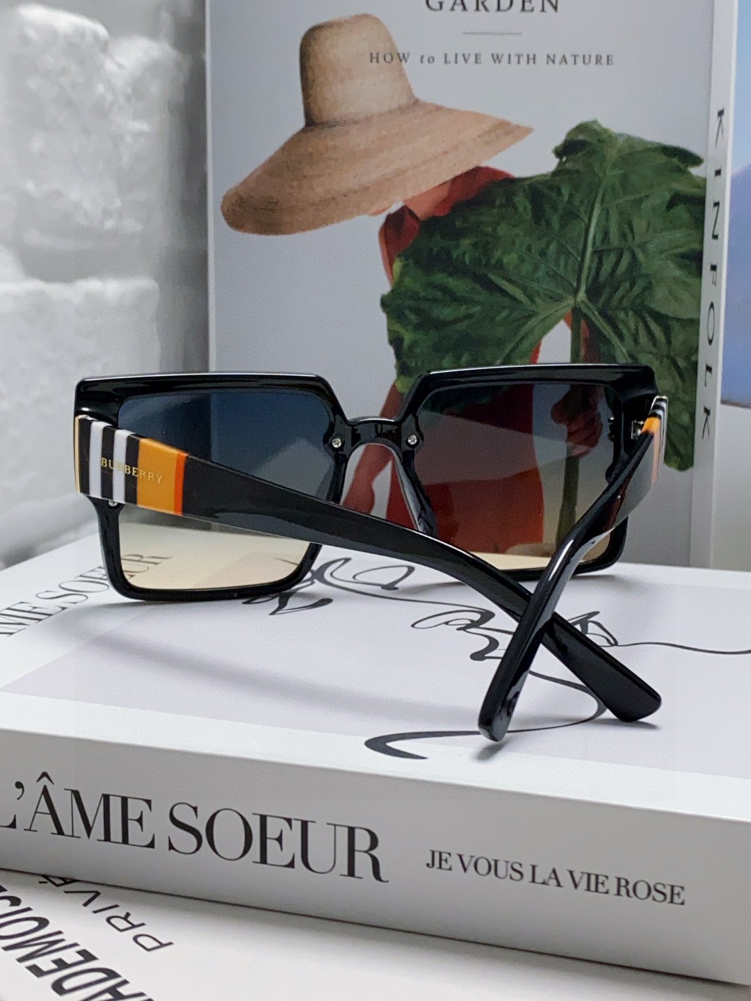  Burberry巴宝莉 2025新款墨镜女潮新款大脸显瘦大框太阳眼镜防紫外线眼镜女高级感ins 女士墨