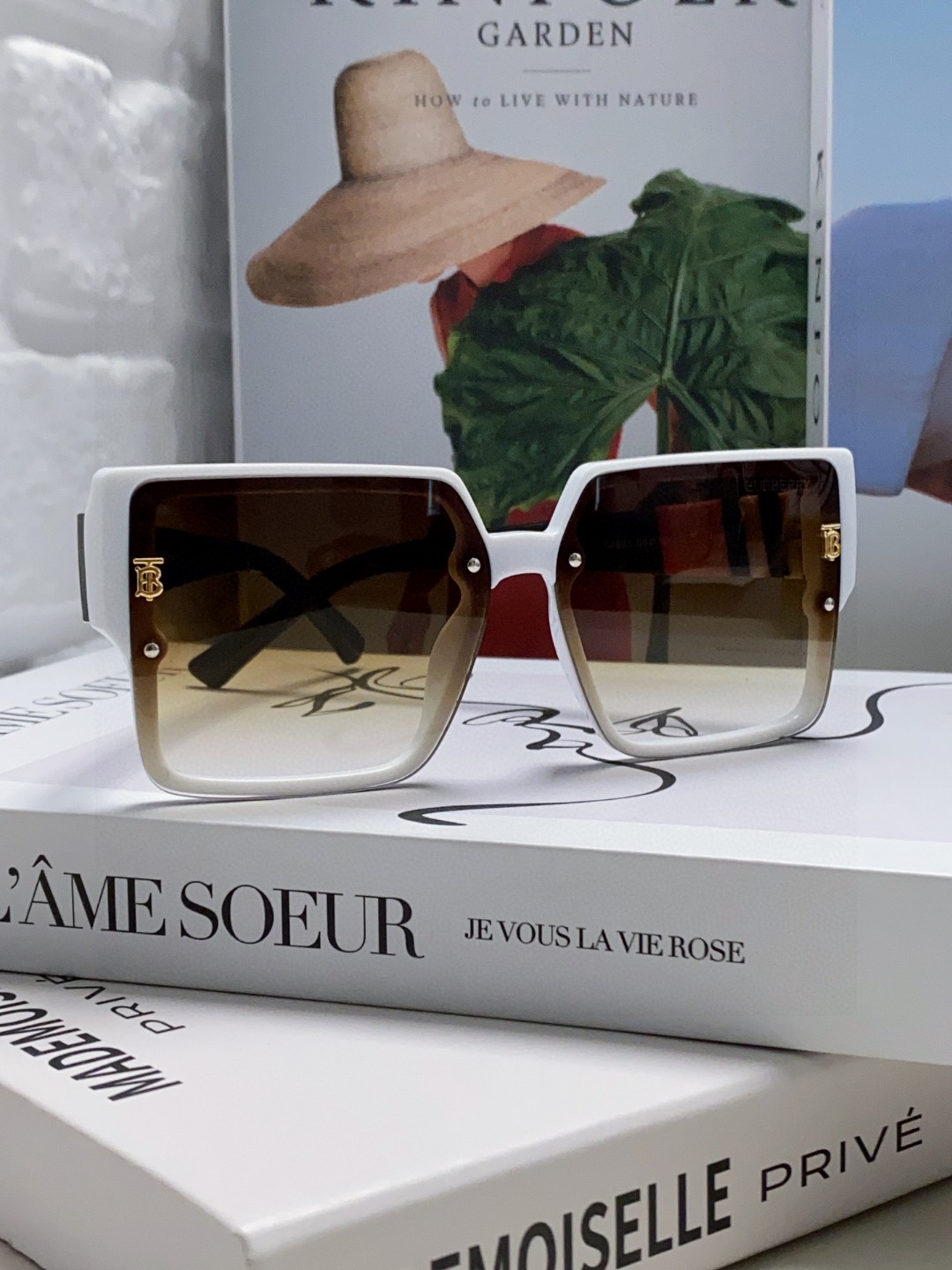  Burberry巴宝莉 2025新款墨镜女潮新款大脸显瘦大框太阳眼镜防紫外线眼镜女高级感ins 女士墨