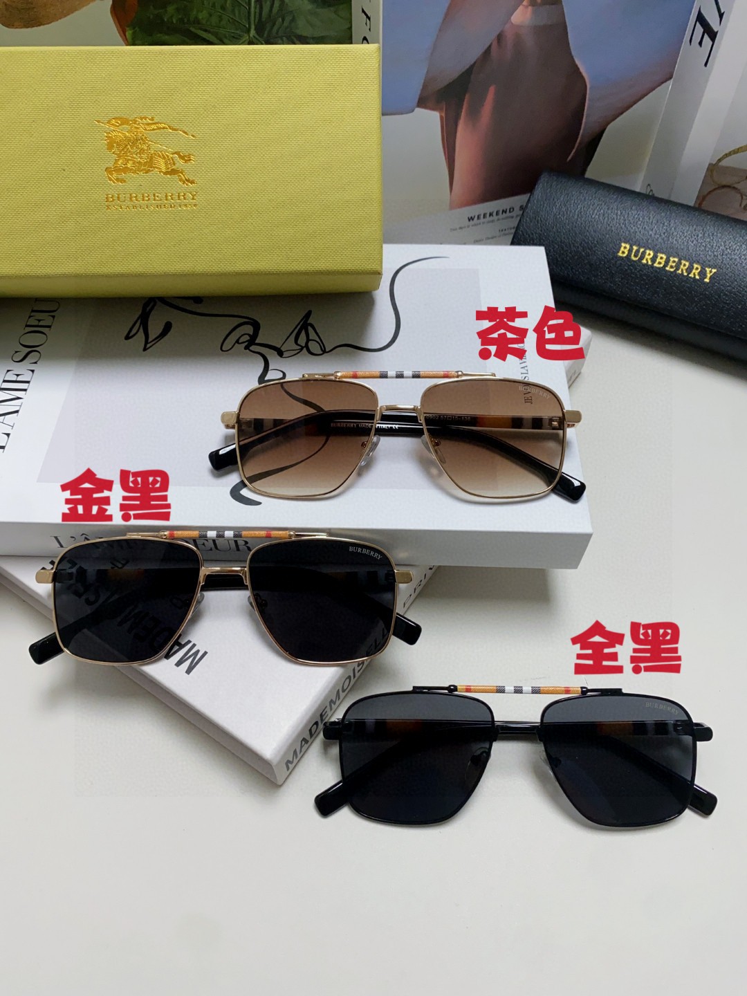 Burberry巴宝莉2025新款 眼镜高清抗疲劳光舒适天然新款框太阳男女通用 