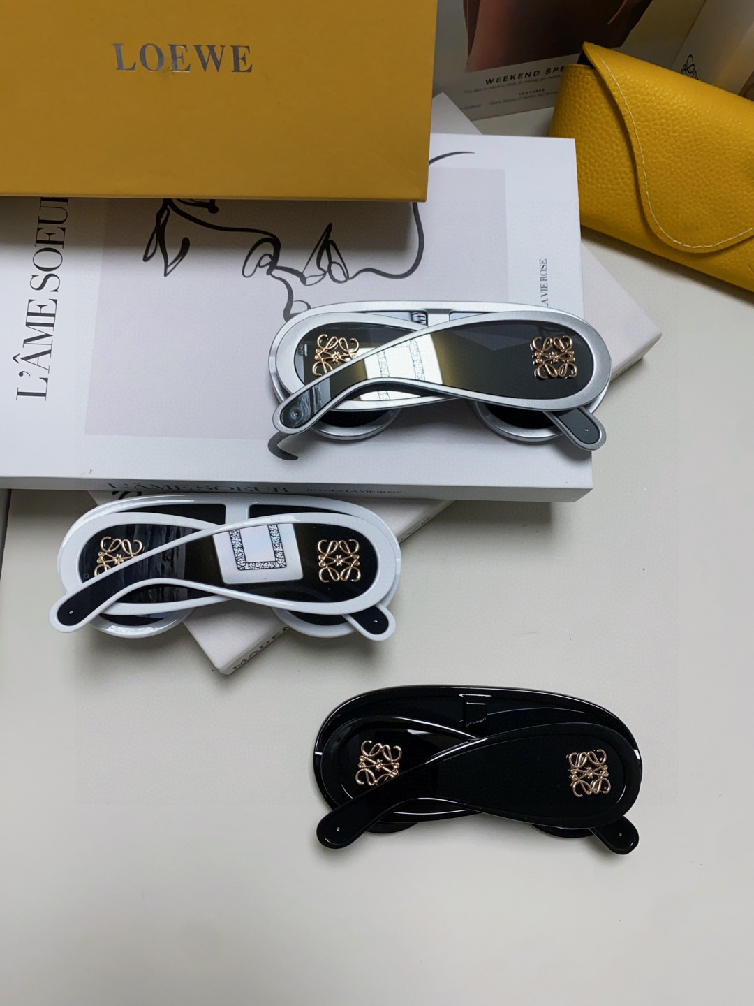  Loewe罗意威 新款太阳镜多巴胺配色🩷🌈25新款罗伊家面包充气飞行员太阳镜小红书网红同款墨镜