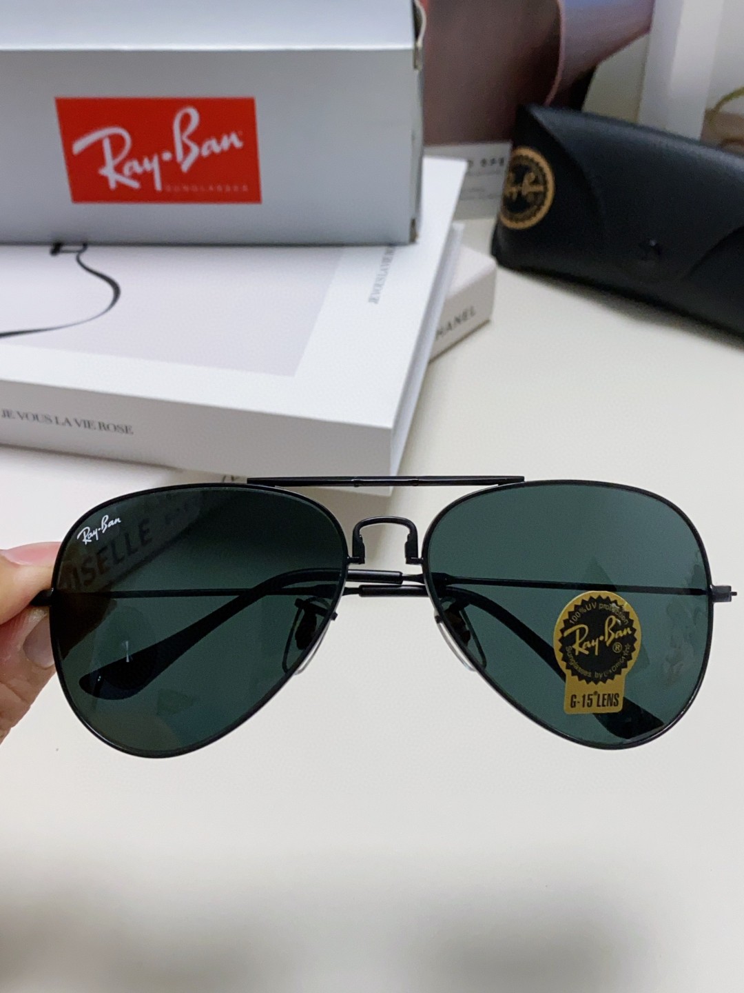  RayBan雷朋 2025便携式可折叠墨镜 男女士太阳眼镜 明星时尚飞行员哈蟆镜 RB3479 siz