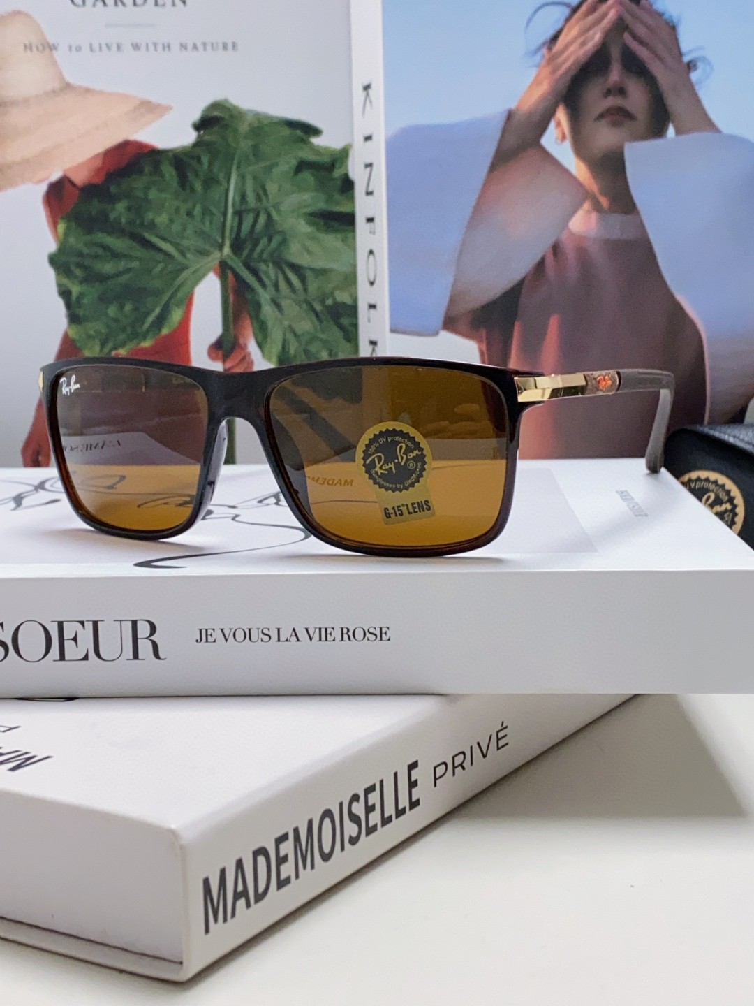  RayBan雷朋 2025新款 玻璃片太阳镜男女时尚驾驶员骑行运动玻璃墨镜 RB4347 size：5