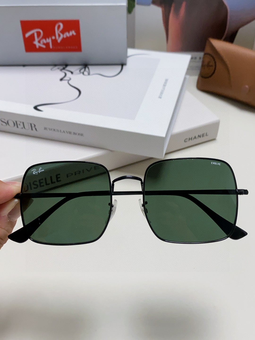  RayBan 雷朋 男士女士RB1971 方形金属太阳眼镜 高品质