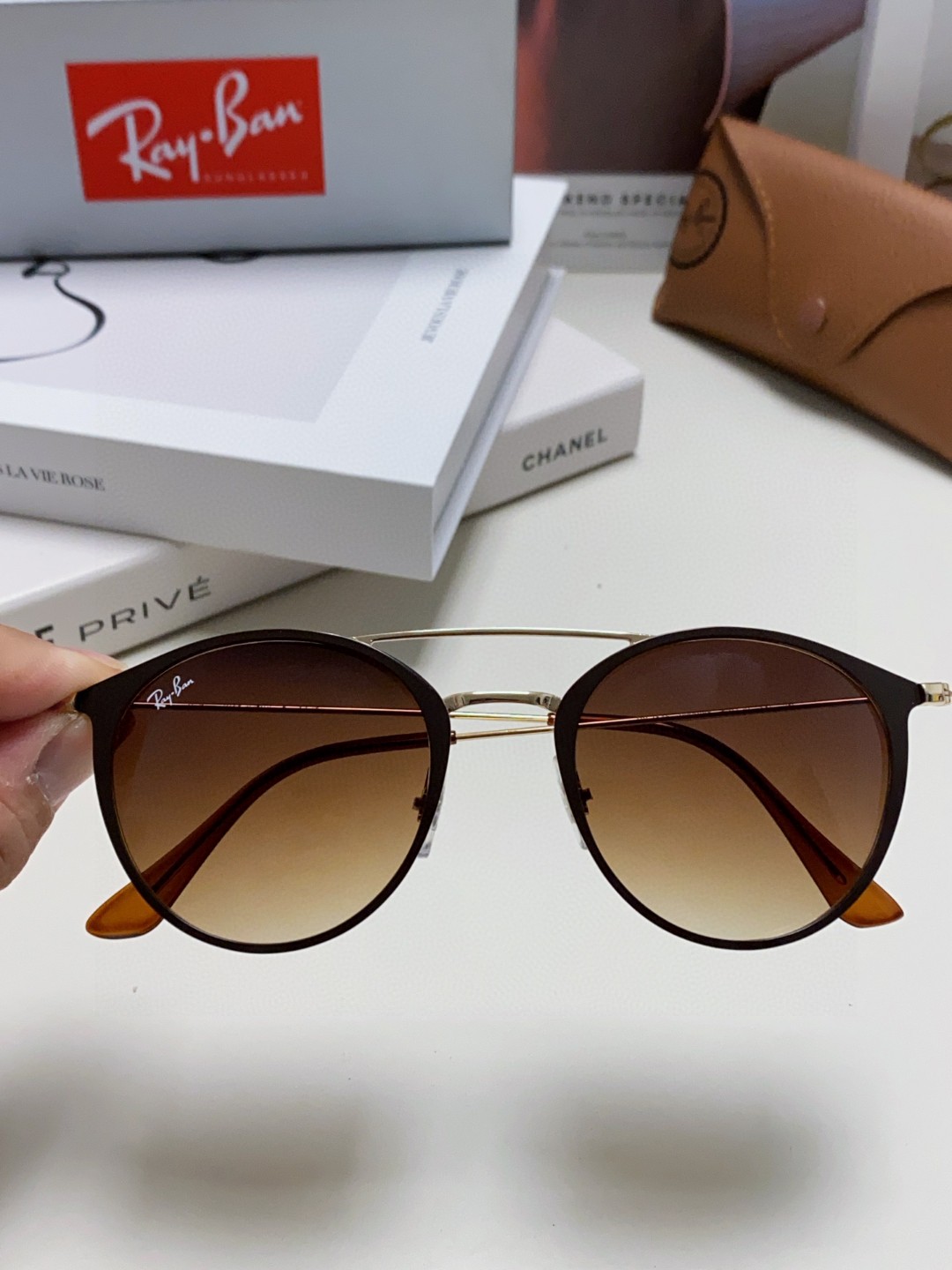  Rayban雷朋太阳眼镜正品男细圆框双梁飞行员女款墨镜 RB3546