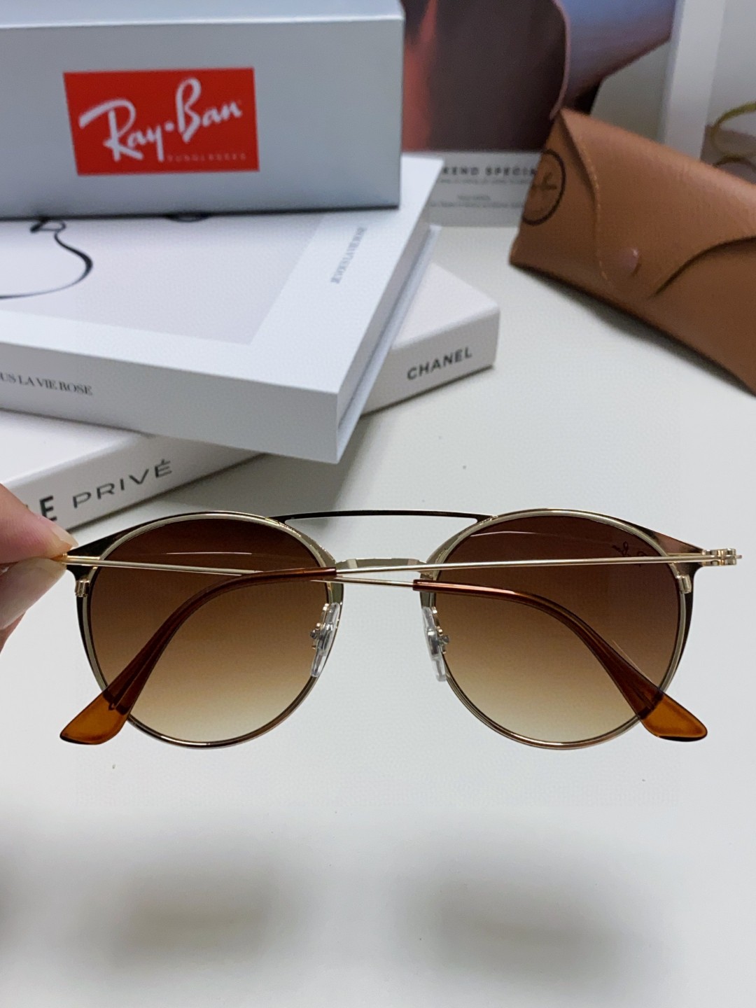  Rayban雷朋太阳眼镜正品男细圆框双梁飞行员女款墨镜 RB3546