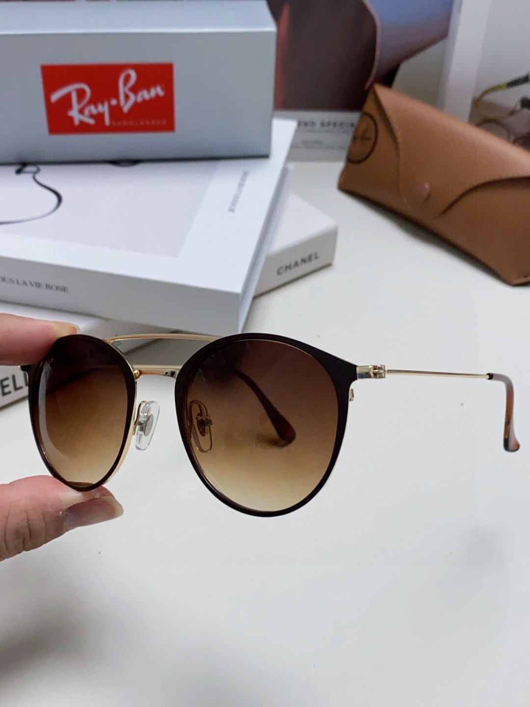  Rayban雷朋太阳眼镜正品男细圆框双梁飞行员女款墨镜 RB3546