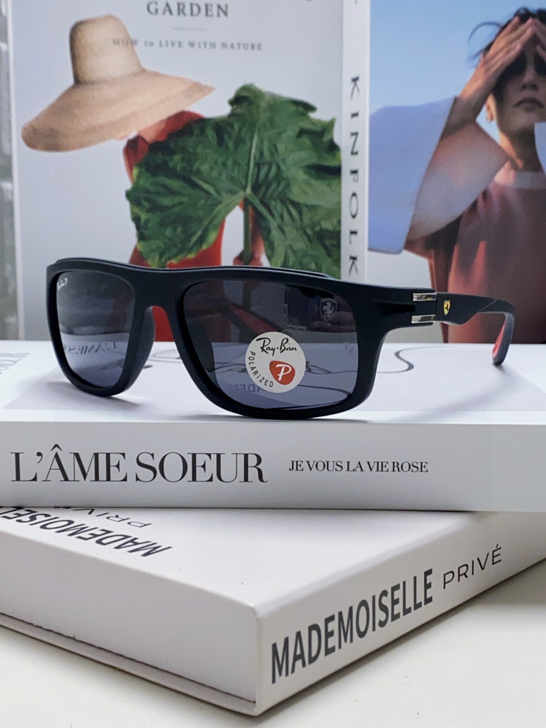  RayBan雷朋法拉利联名 2025新款太阳镜墨镜 树脂偏光级感防紫外线眼镜开车护目 RB4364