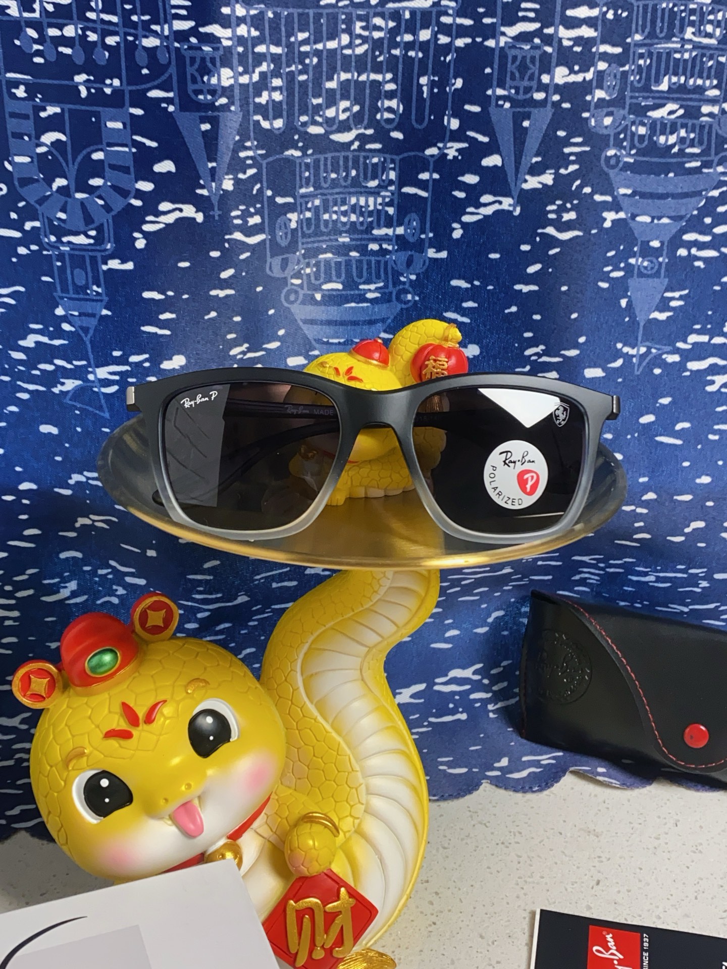  RayBan雷朋法拉利联名款 2025最新款太阳镜男女款板材ins风时尚潮流休闲百搭墨镜RB7222