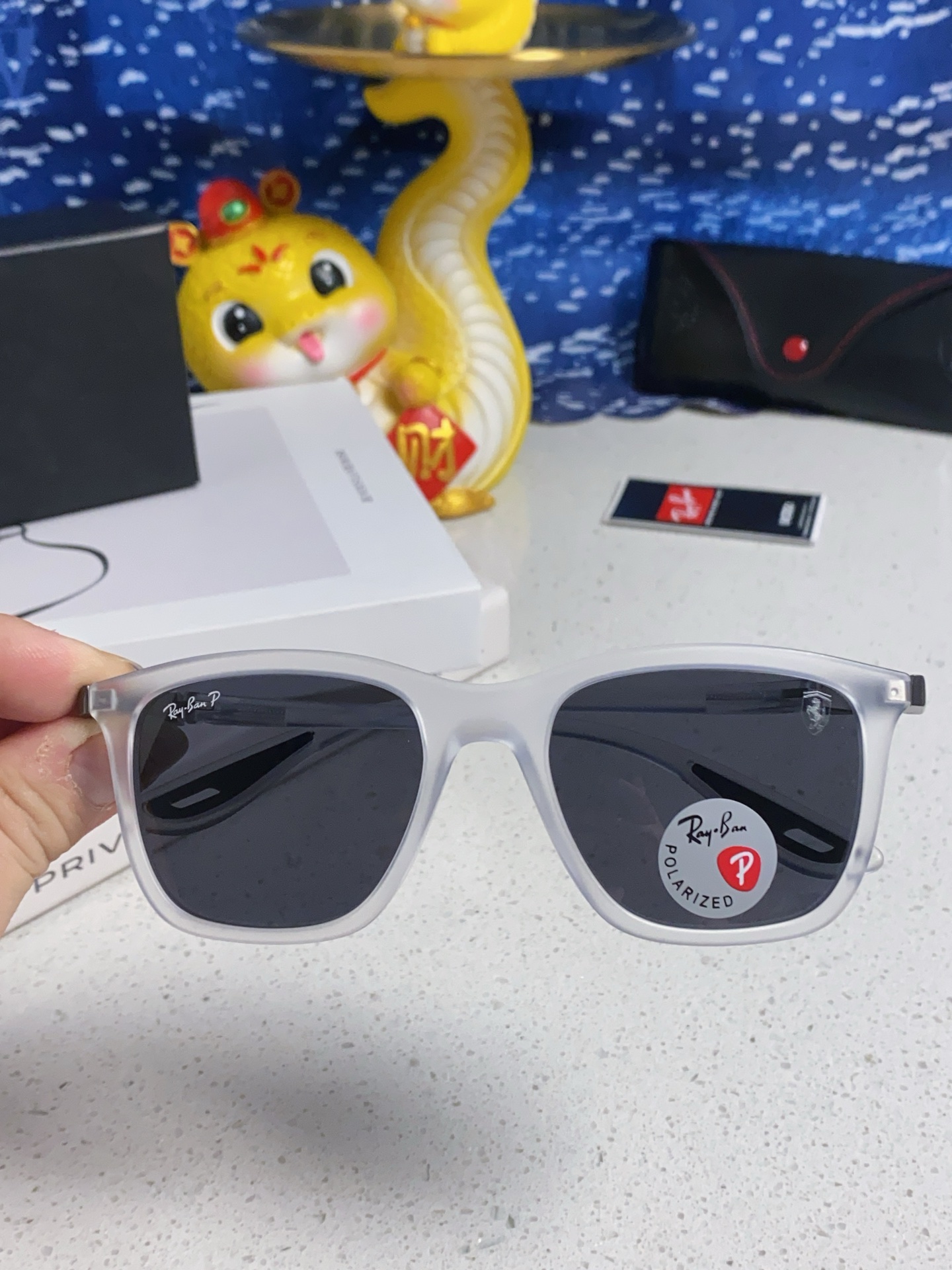  RayBan雷朋法拉利联名款 2025最新款太阳镜男女款板材ins风时尚潮流休闲百搭墨镜RB7222