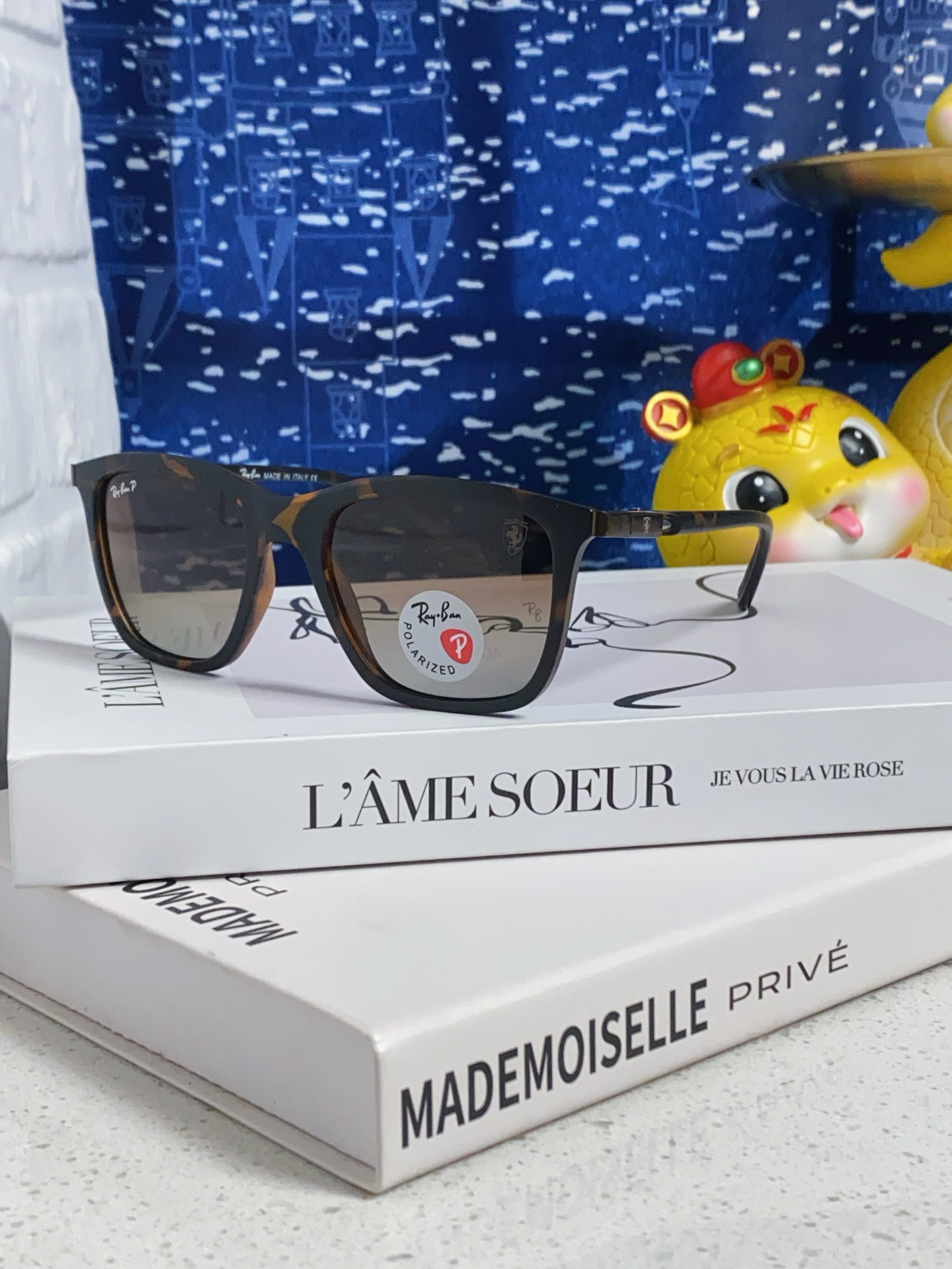  RayBan雷朋法拉利联名款 2025最新款太阳镜男女款板材ins风时尚潮流休闲百搭墨镜RB7222