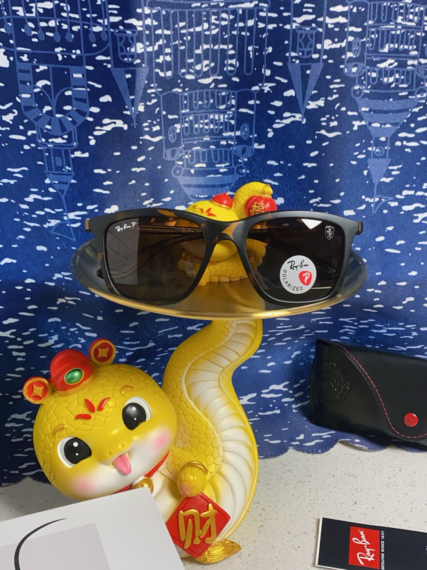  RayBan雷朋法拉利联名款 2025最新款太阳镜男女款板材ins风时尚潮流休闲百搭墨镜RB7222