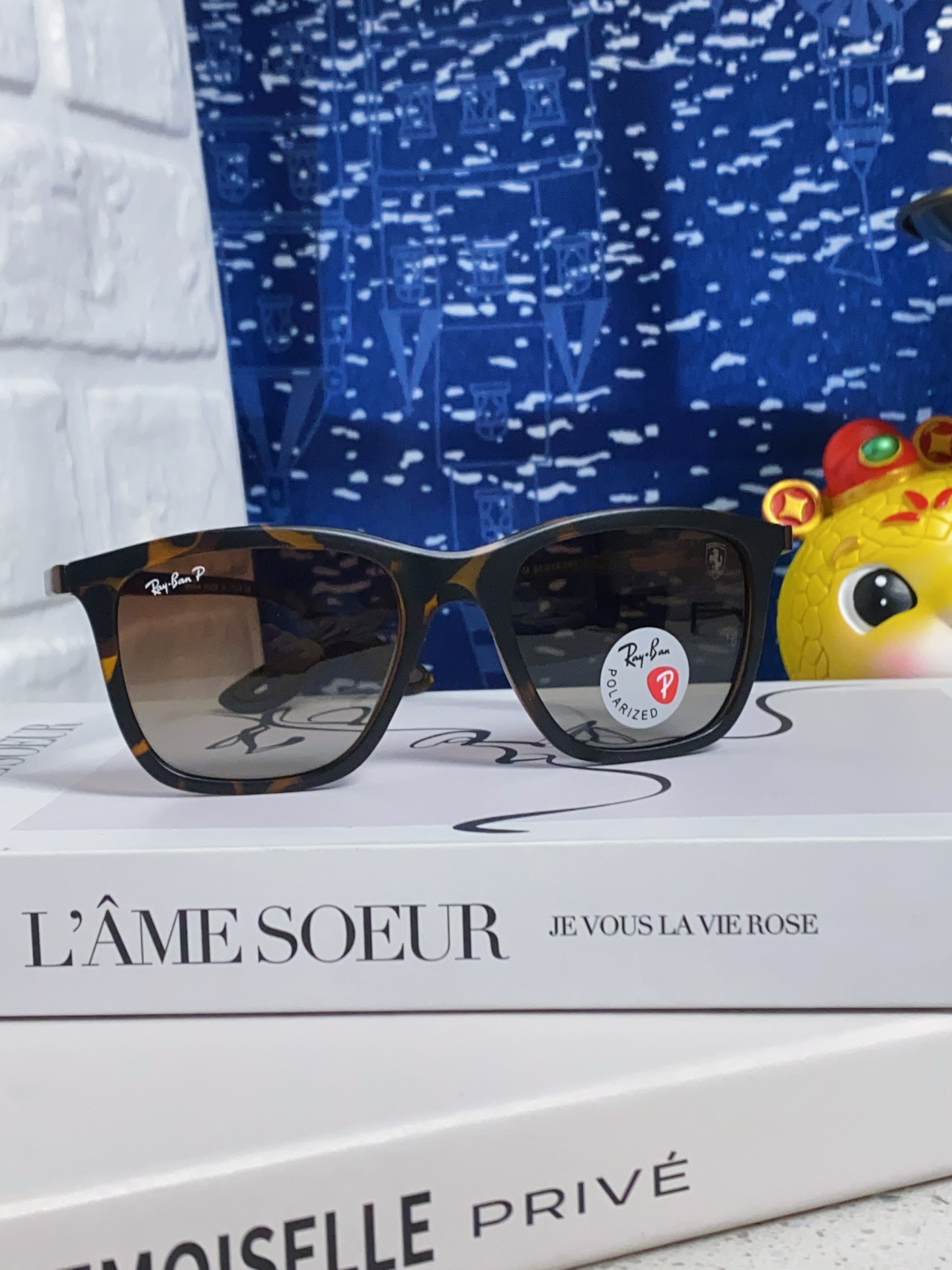  RayBan雷朋法拉利联名款 2025最新款太阳镜男女款板材ins风时尚潮流休闲百搭墨镜RB7222