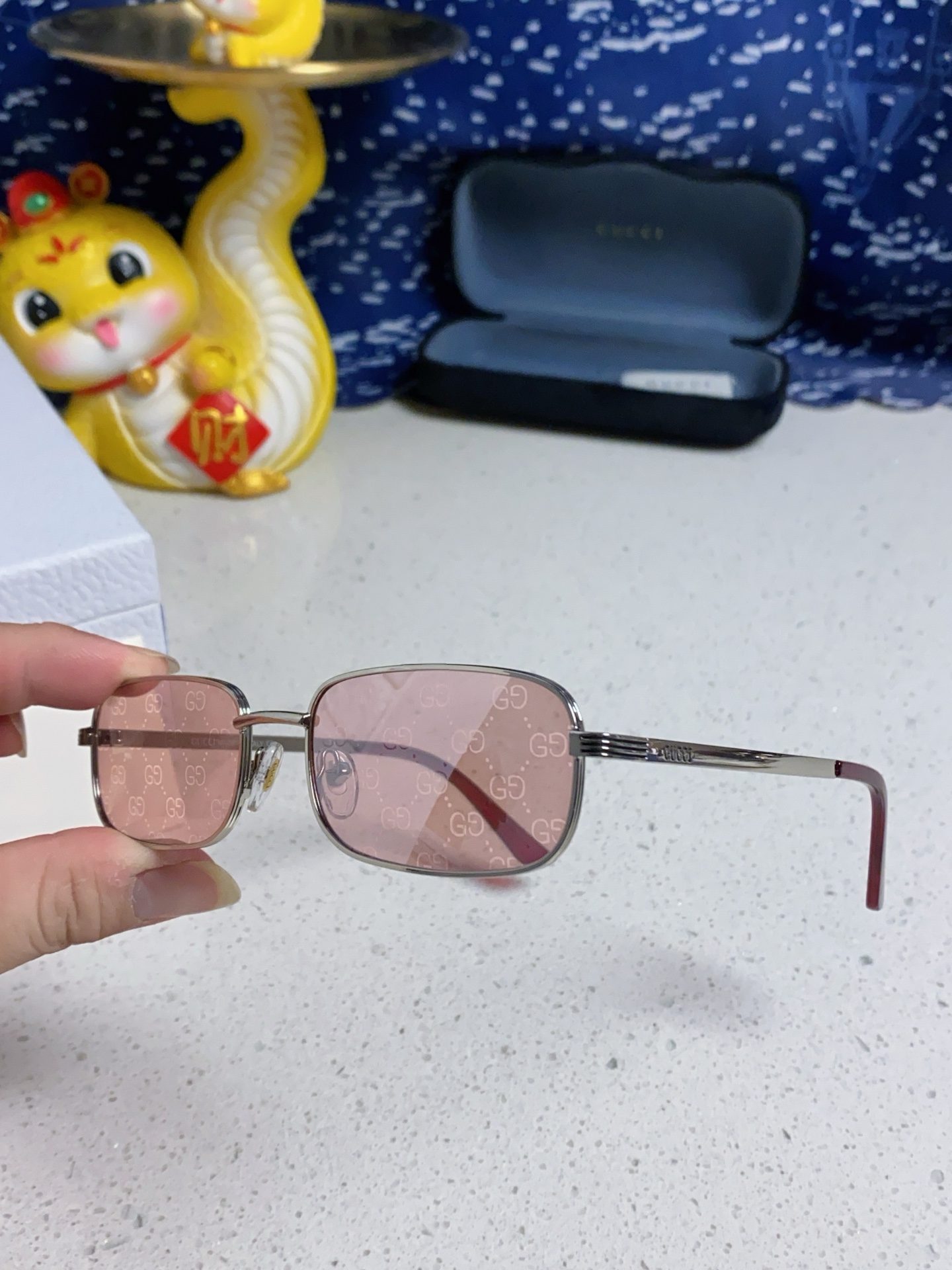  Gucci古奇 2025新款男女通用猫眼太阳镜华丽风格塑料金属时尚太阳眼镜GG1457S