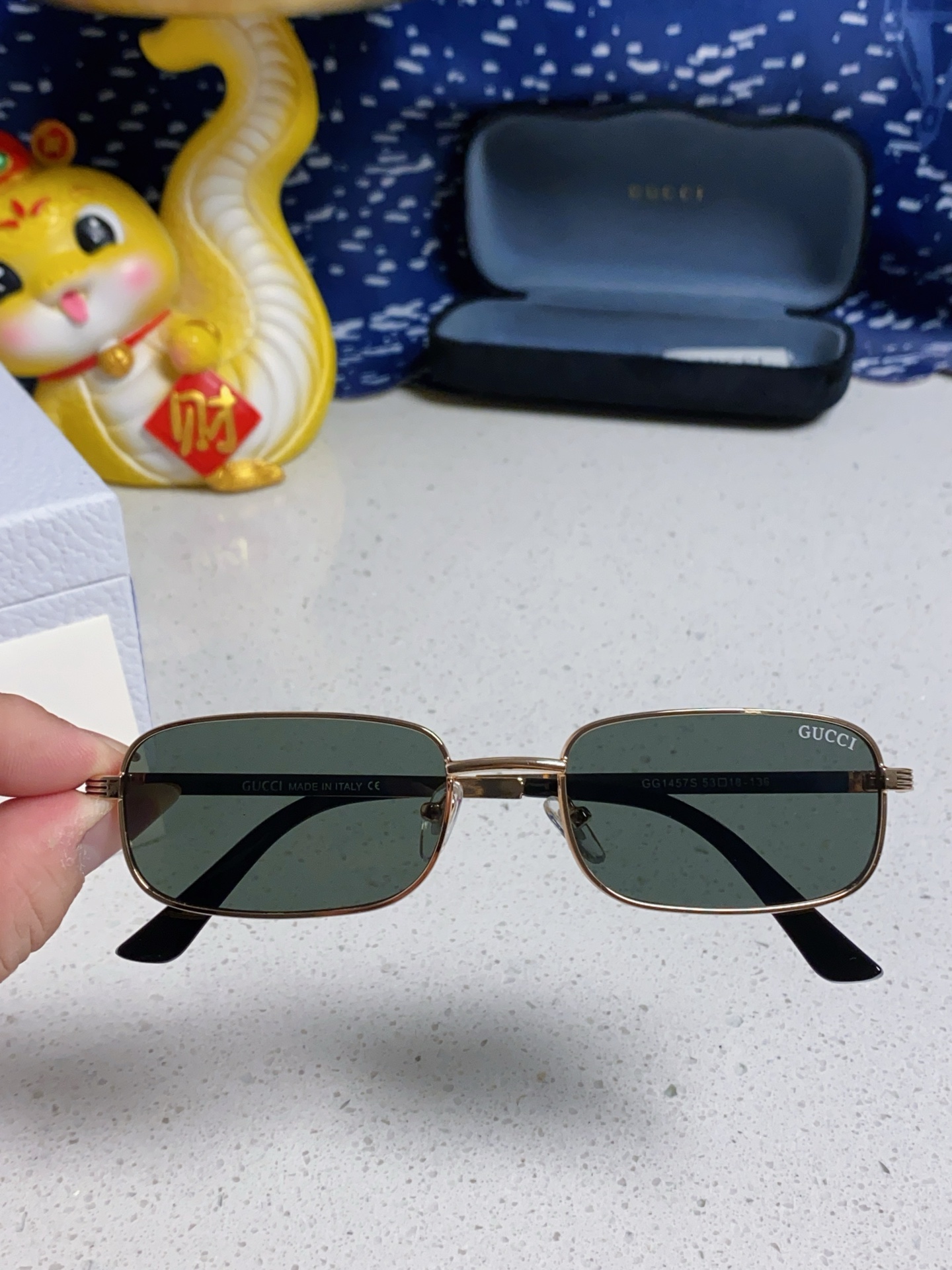  Gucci古奇 2025新款男女通用猫眼太阳镜华丽风格塑料金属时尚太阳眼镜GG1457S