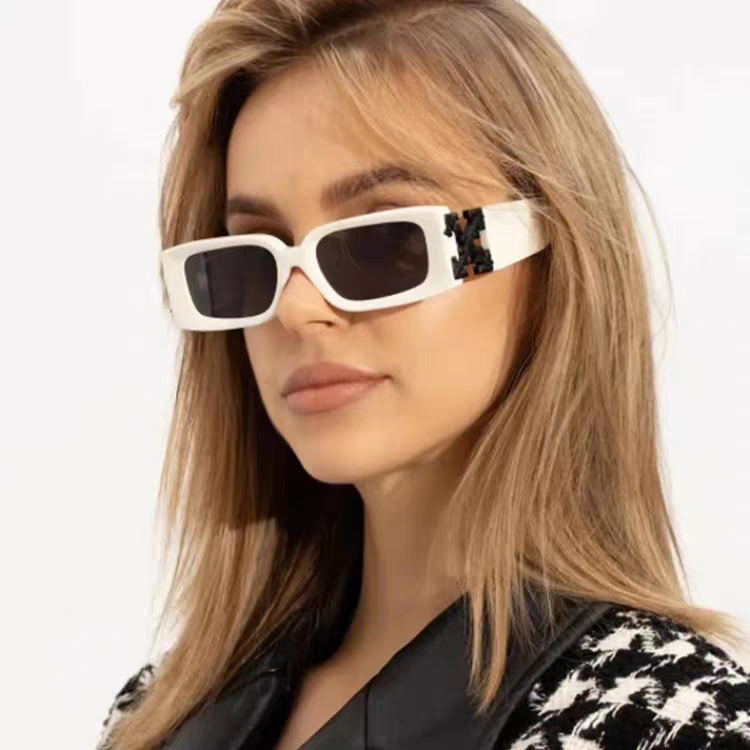  Off White 2025新款OFF复古方框WHITE墨镜男ow小红书网红同款个性太阳眼镜女士墨镜