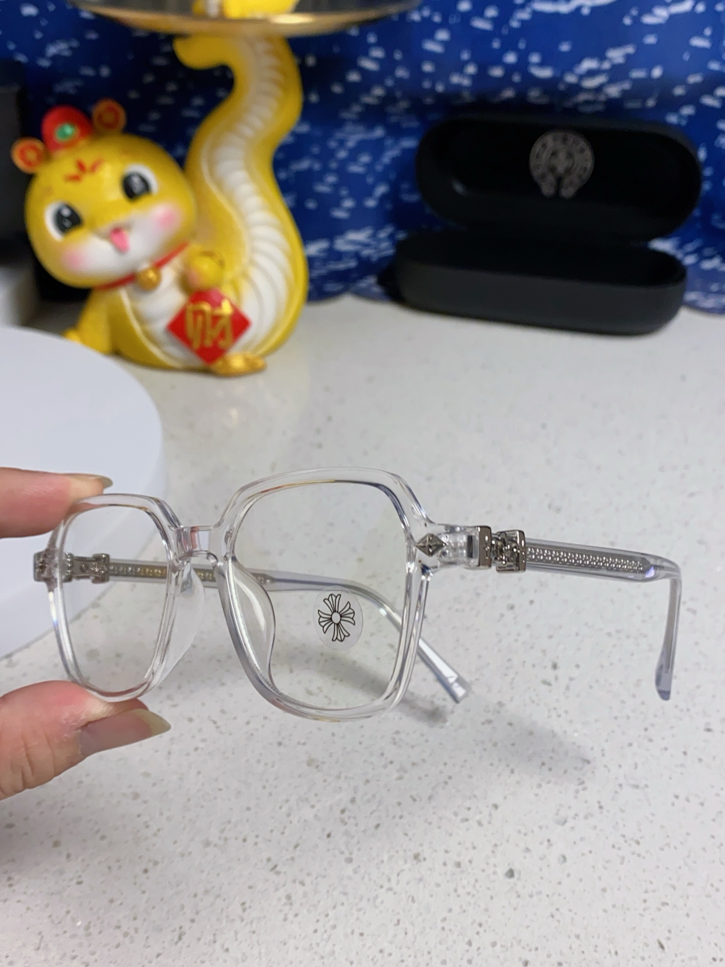  Chrome Hearts克罗心 2025新款品质眼镜框男复古文艺日式手作防蓝光近视眼镜女潮时尚素颜 