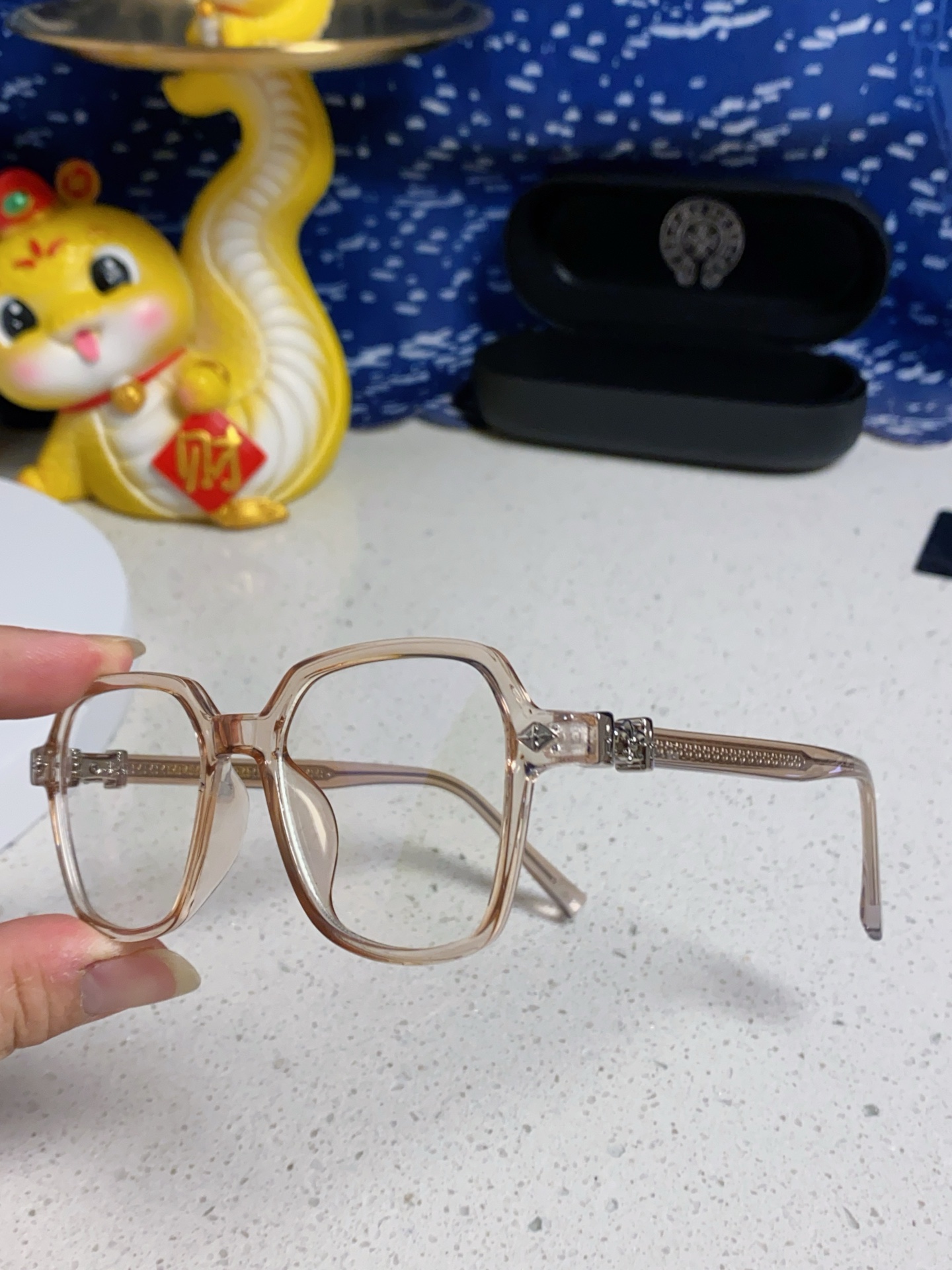  Chrome Hearts克罗心 2025新款品质眼镜框男复古文艺日式手作防蓝光近视眼镜女潮时尚素颜 