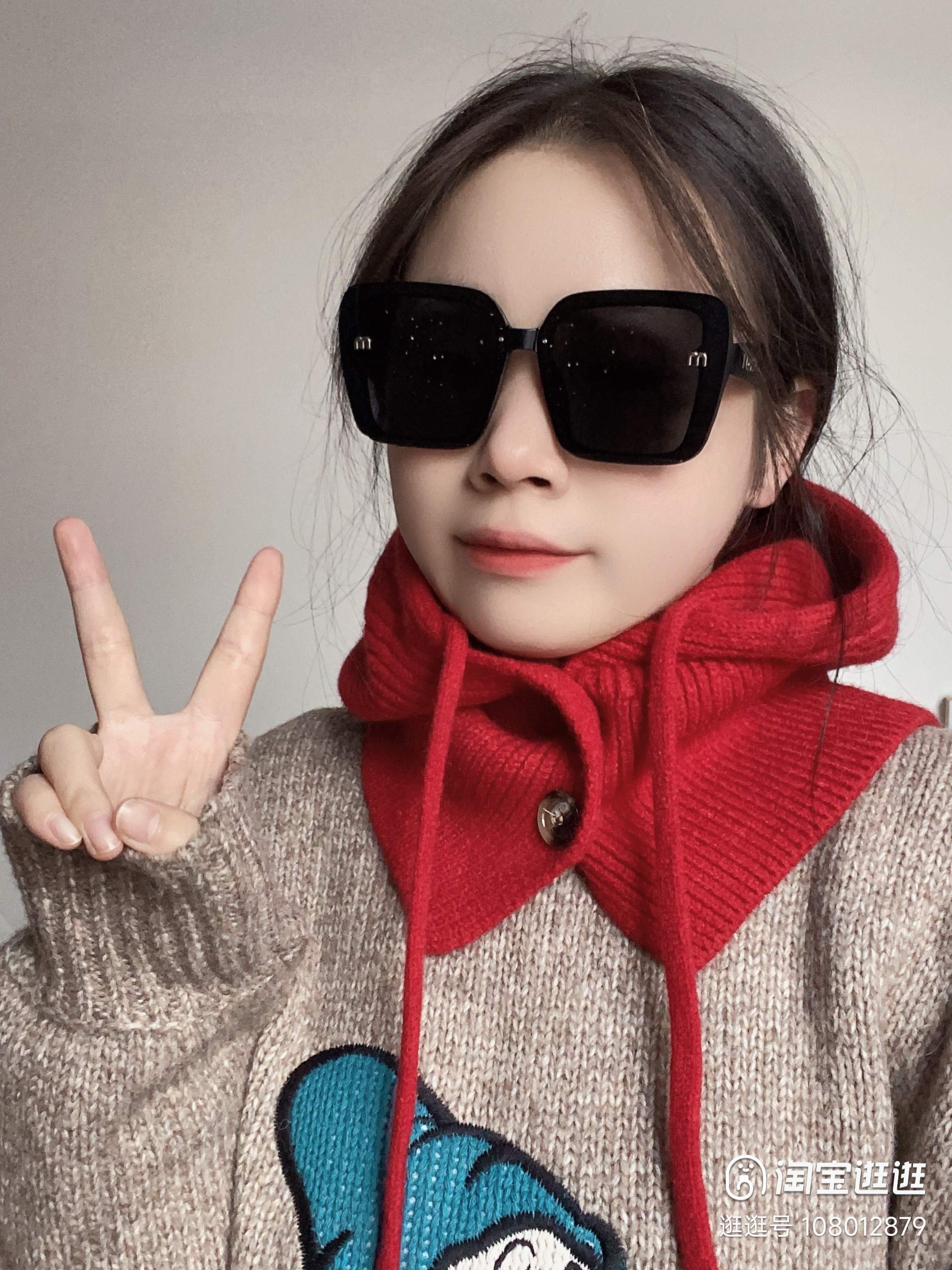  Miumiu缪缪 2025新款偏光墨镜时尚太阳镜方框显瘦女士网红直播爆款街拍眼镜潮