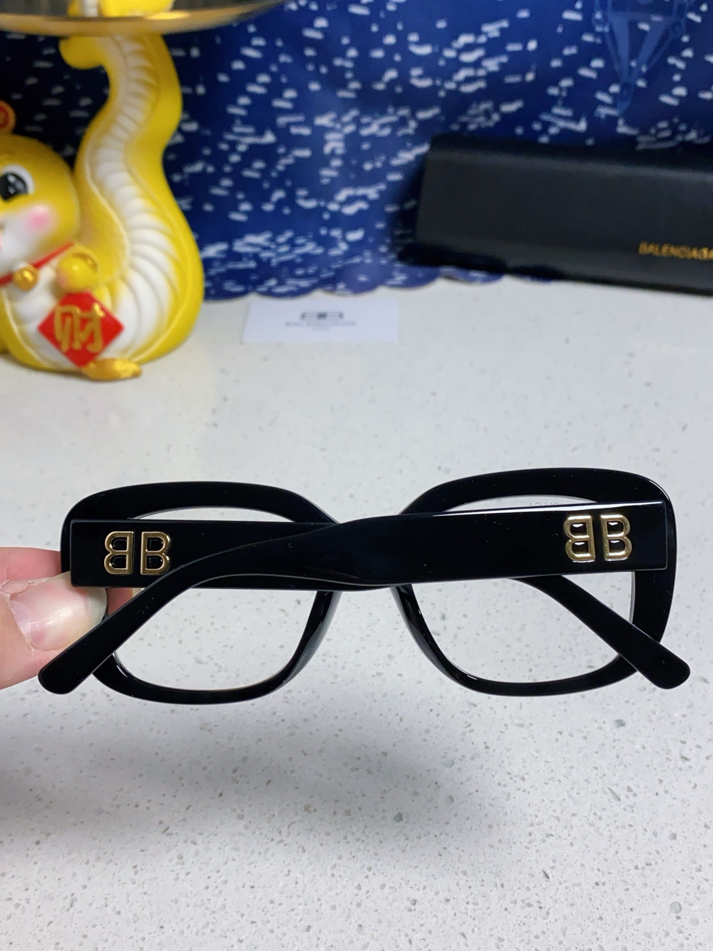  Balenciaga巴黎世家 2025新款蝶形墨镜女时尚潮流方框复古板材太阳眼镜男BB0295