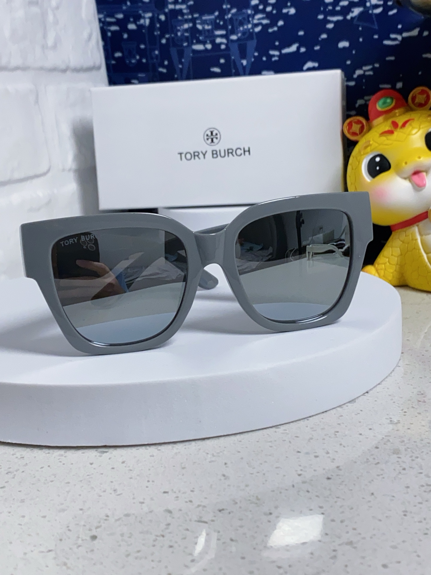  Tory Burch托里伯奇 2025新品墨镜女黑超大方框网红明星同款太阳眼镜大脸显瘦防紫外线