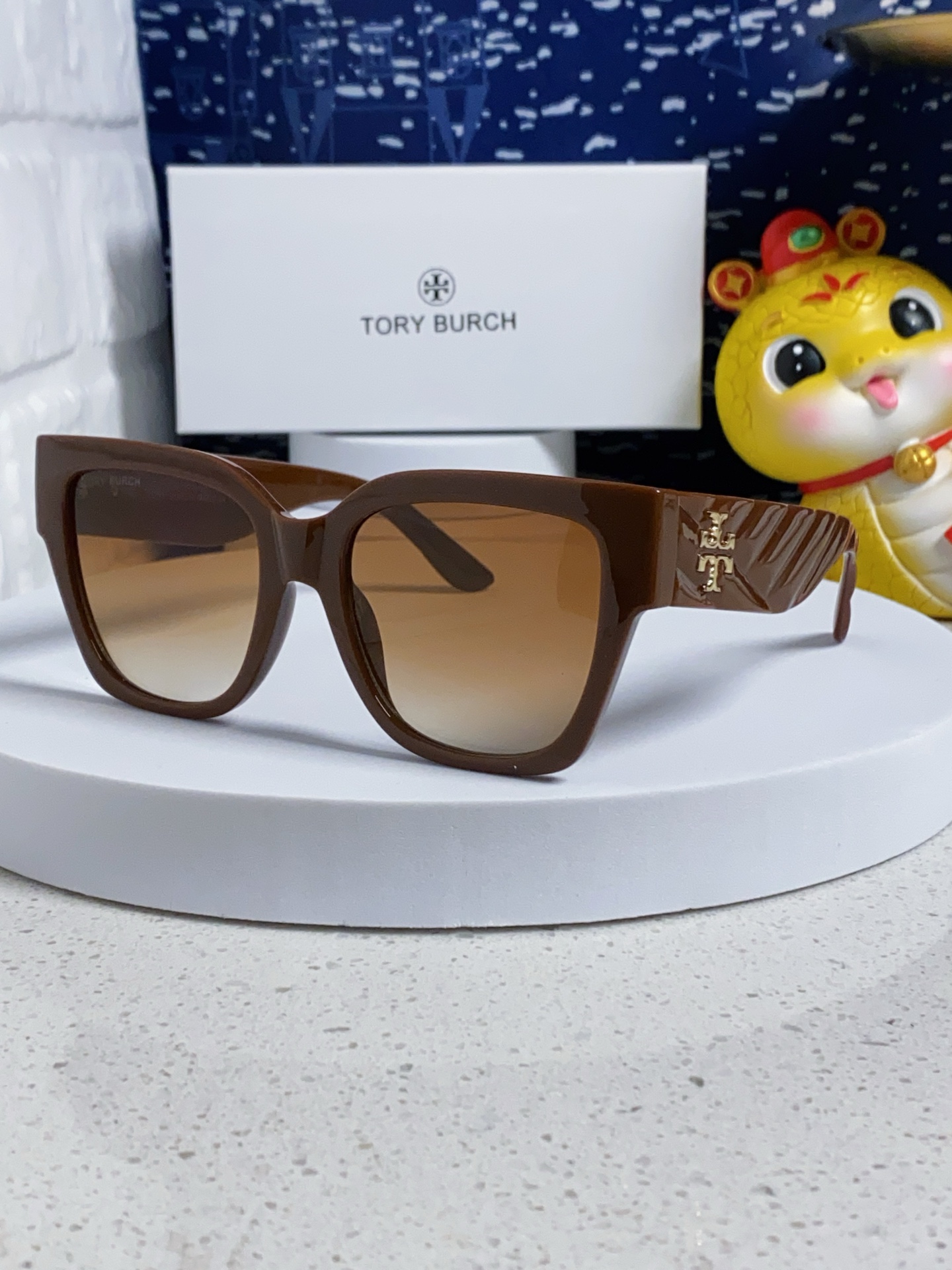  Tory Burch托里伯奇 2025新品墨镜女黑超大方框网红明星同款太阳眼镜大脸显瘦防紫外线