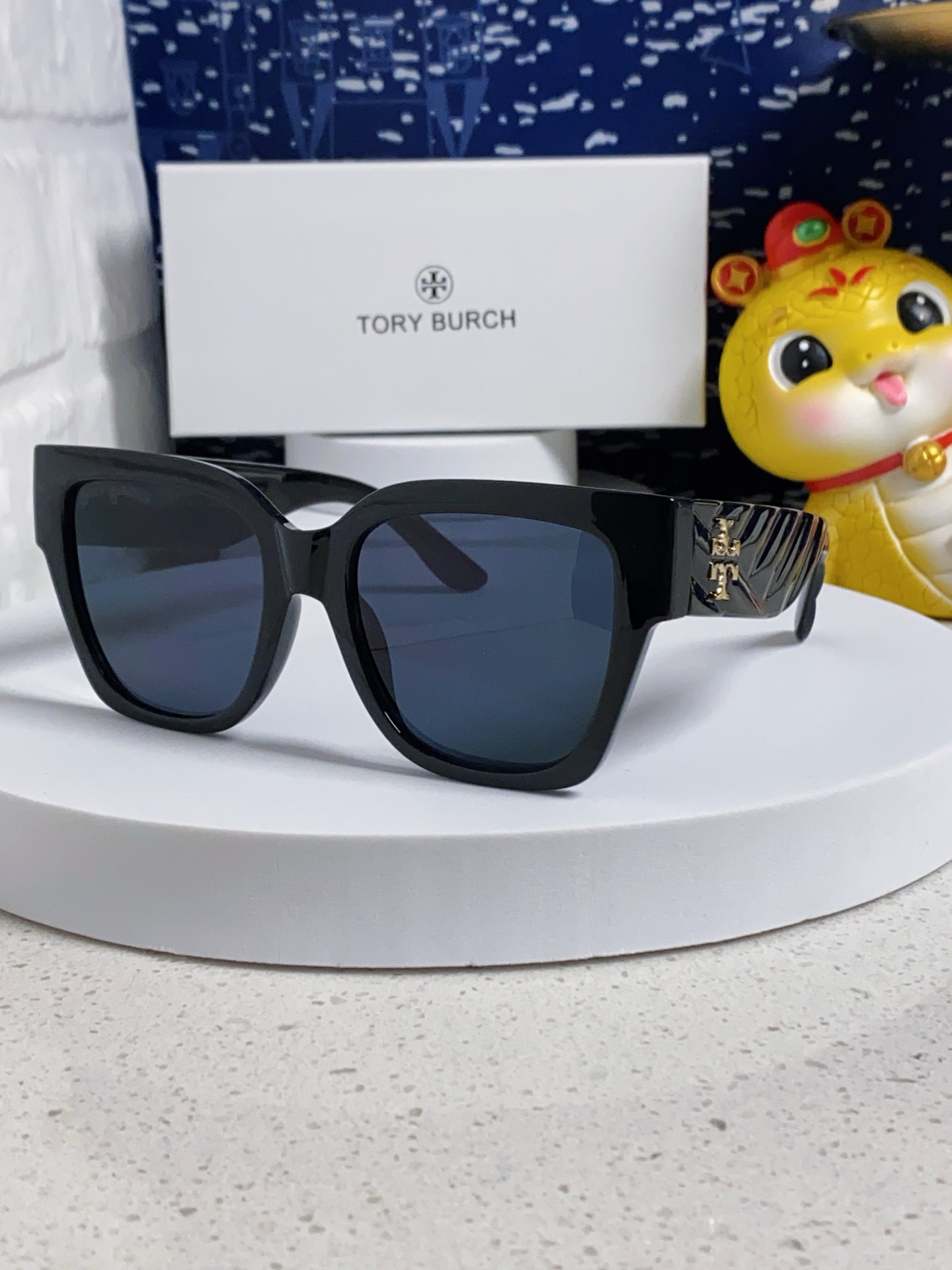  Tory Burch托里伯奇 2025新品墨镜女黑超大方框网红明星同款太阳眼镜大脸显瘦防紫外线