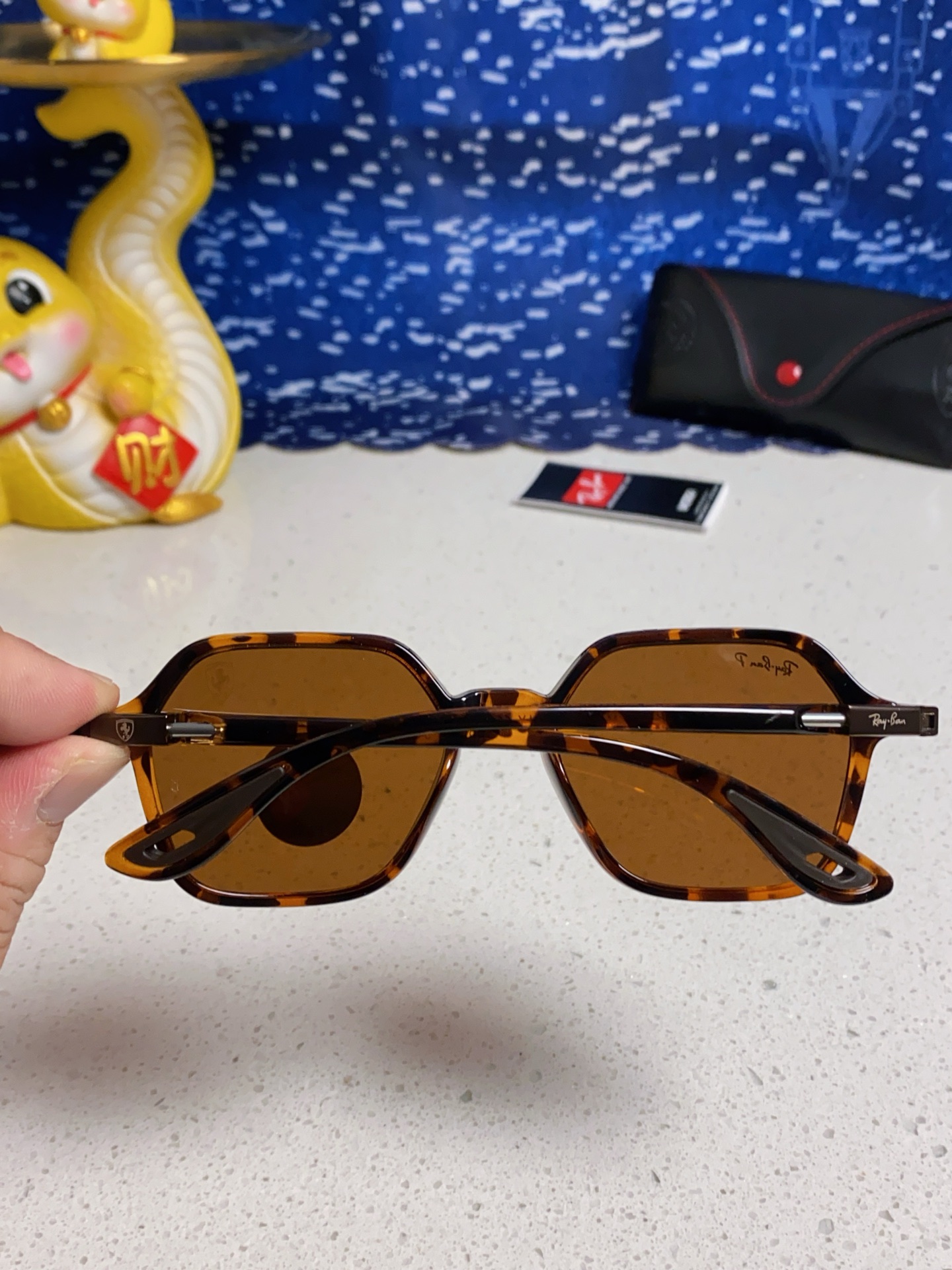  RayBan雷朋 法拉利联名 偏光太阳镜男女眼镜大方框开车墨镜 BR8945