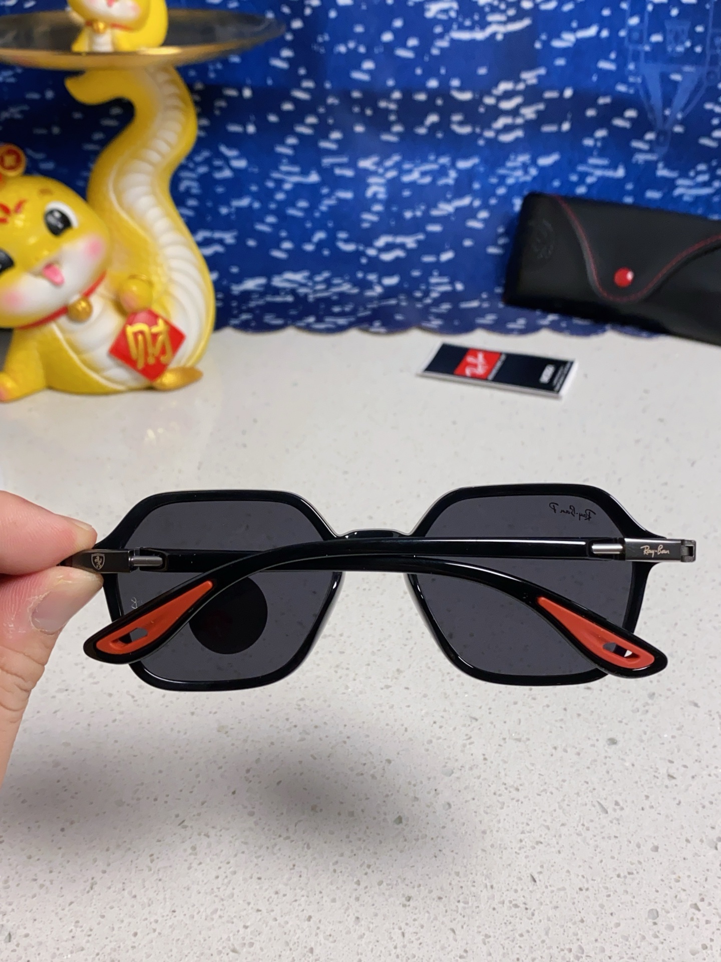  RayBan雷朋 法拉利联名 偏光太阳镜男女眼镜大方框开车墨镜 BR8945