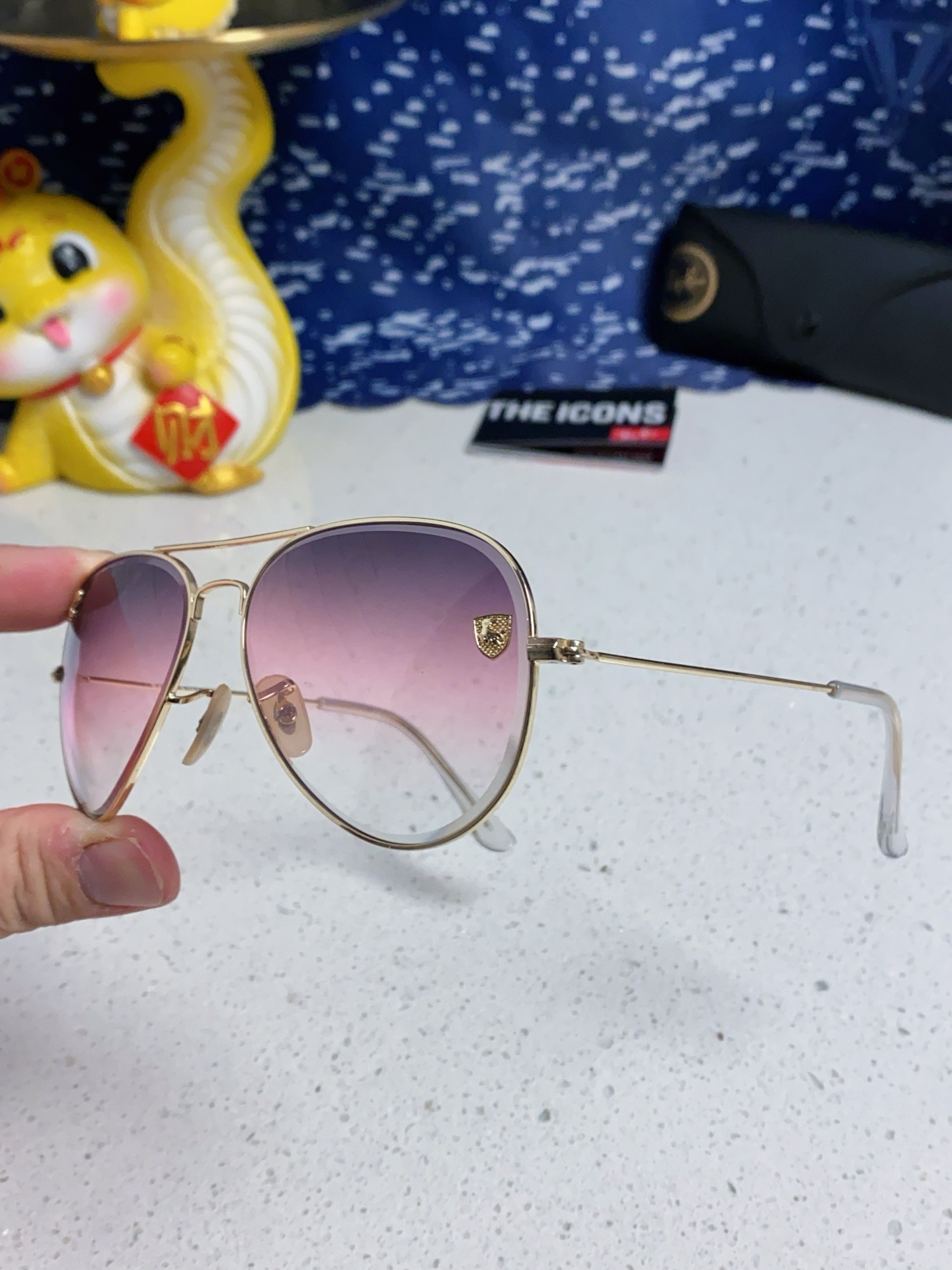  RayBan雷朋 2025最新款 明星同款太阳镜男女飞行员式蛤蟆镜开车墨镜玻璃镜 男女通用 RB302