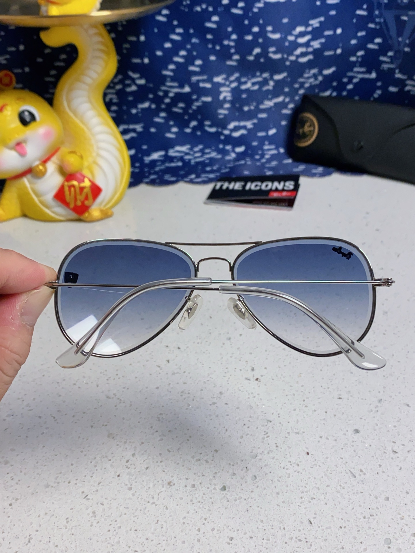  RayBan雷朋 2025最新款 明星同款太阳镜男女飞行员式蛤蟆镜开车墨镜玻璃镜 男女通用 RB302
