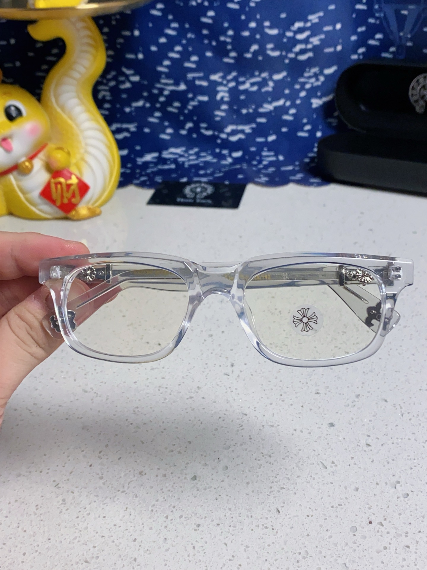  Chrome Hearts克罗心 2025新款高品质眼镜框男复古日系防蓝光近视眼镜女潮小框个性可配度数
