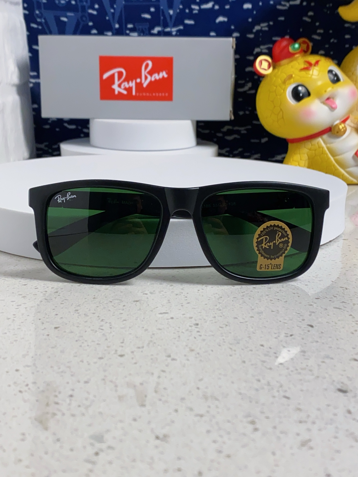  RayBan雷朋 玻璃镜片墨镜高版本飞行员系列经典时尚潮流酷炫墨镜男女士开车驾驶高清超酷太阳镜 RB4