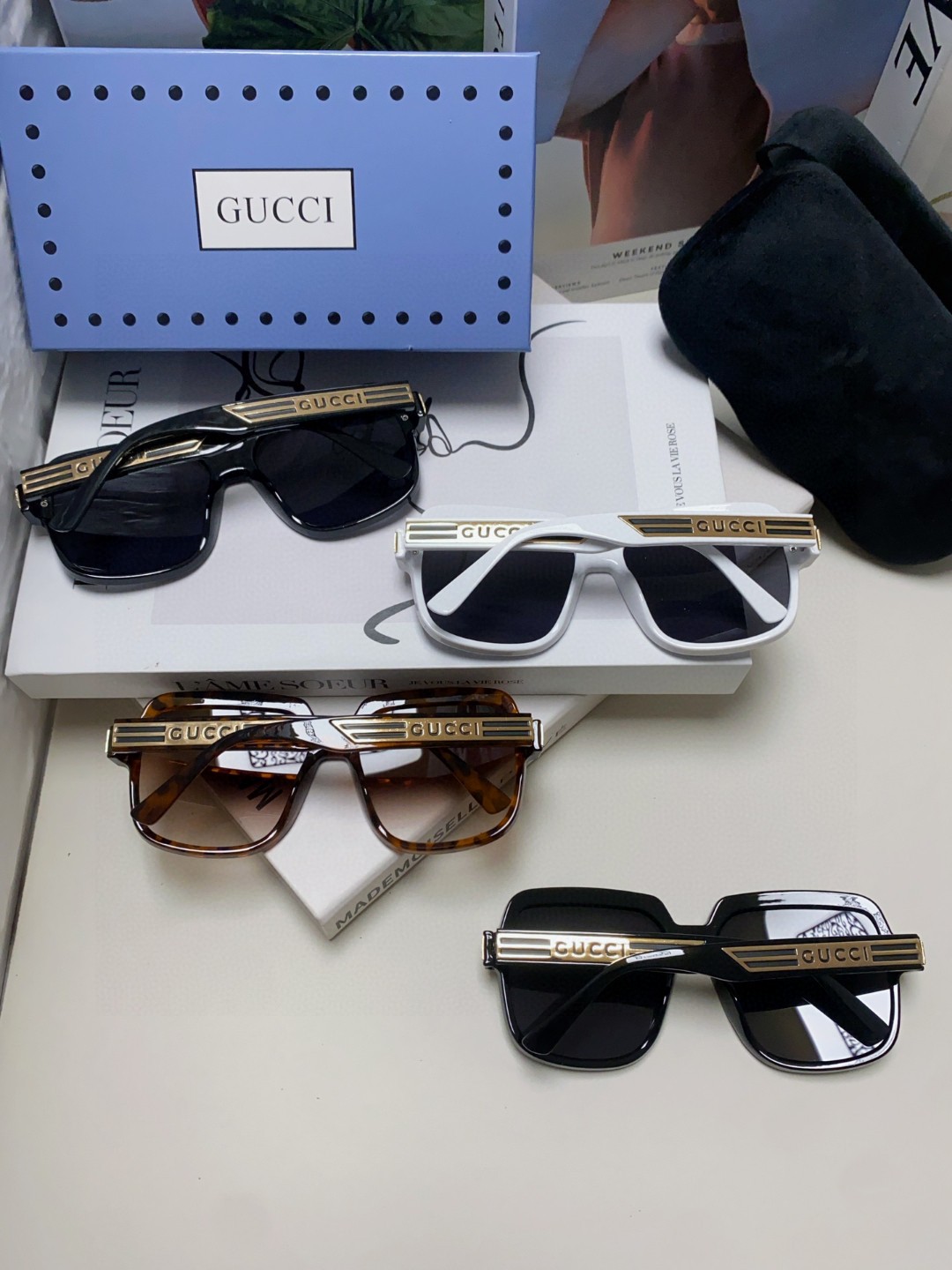  Gucci  古奇 2025新款 经典的圆框设计，情侣款不挑脸型，无论搭配大衣还是连衣裙都非常显气质偏