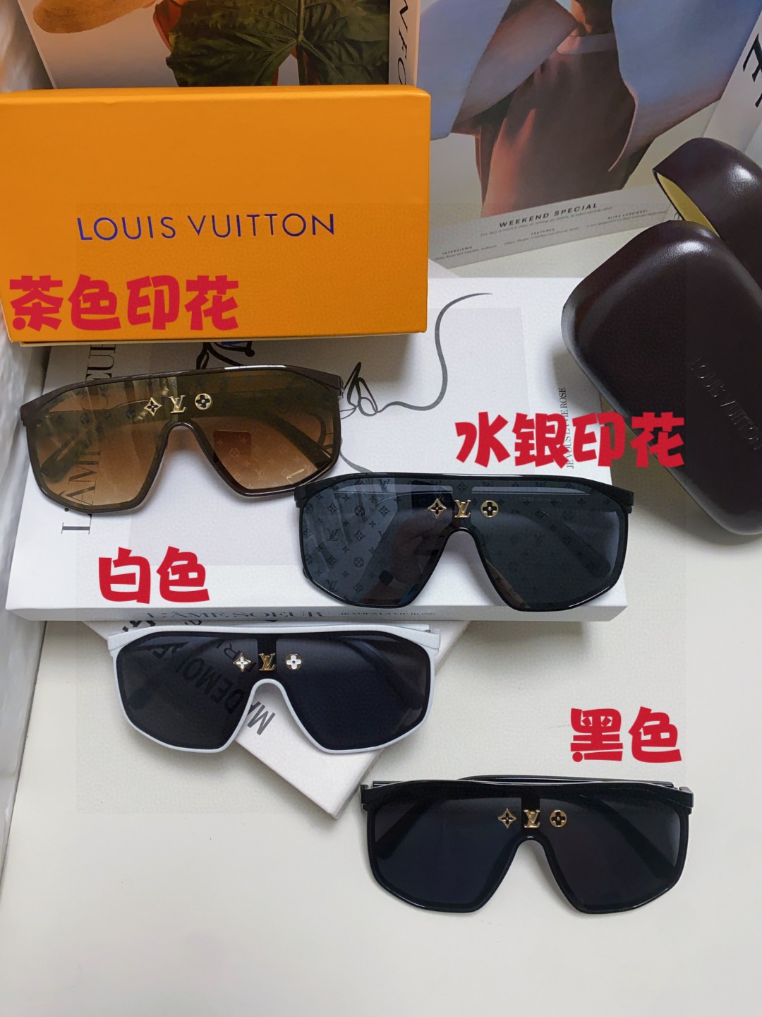  Lv路易威登25新款网红女式太阳眼镜 男女时尚欧美防紫外线墨镜 