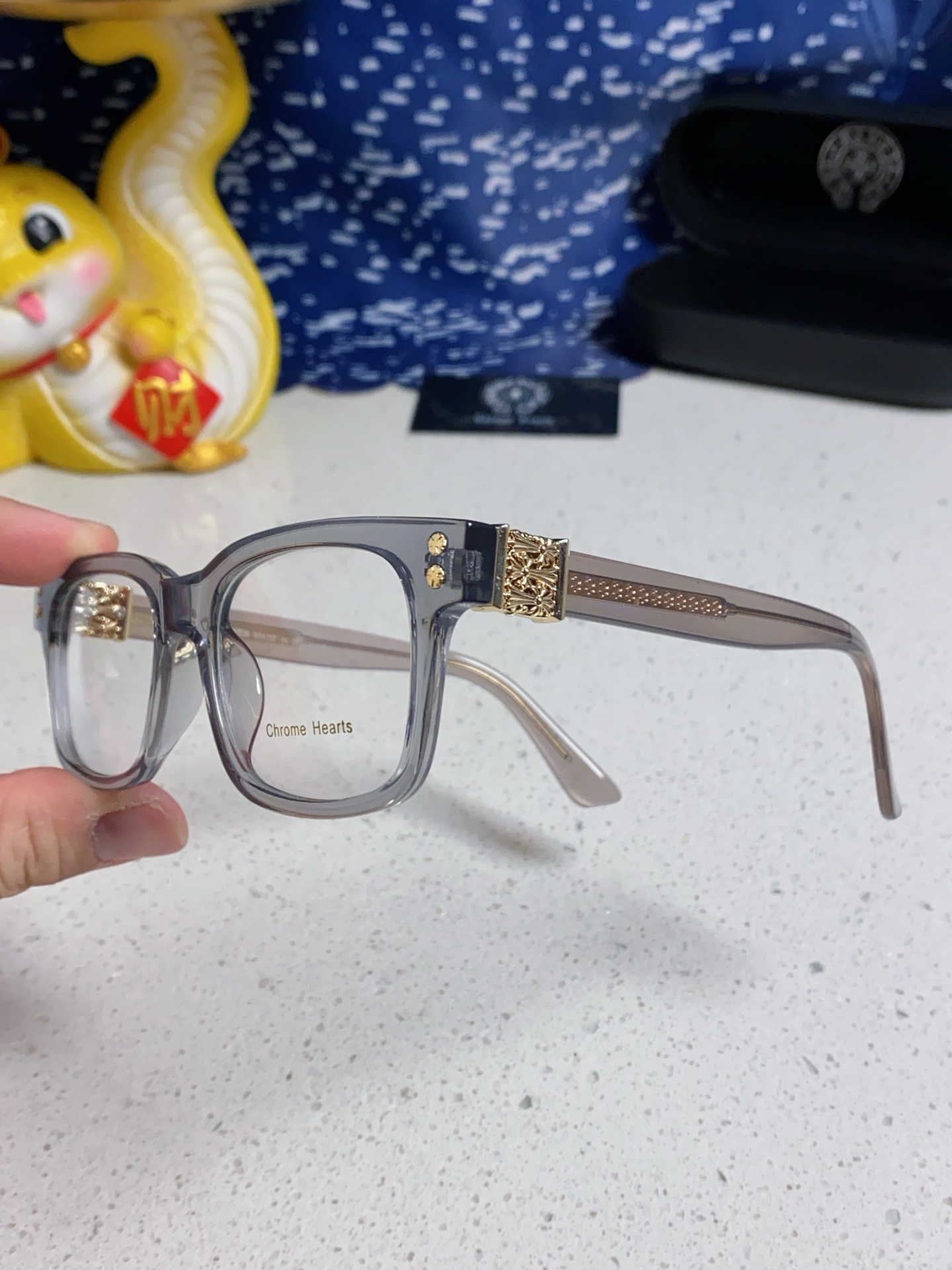 Chrome Hearts克罗心 2025新款方形眼镜框男士复古文艺日式高品质防蓝光近视眼镜女时尚素颜
