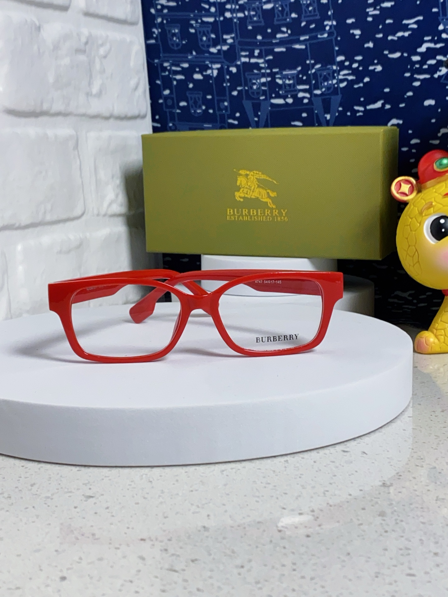  burberry巴宝莉 2025新款B家高颜值眼镜框女可配度数大框素颜神器显瘦防蓝光平光镜 女士光学