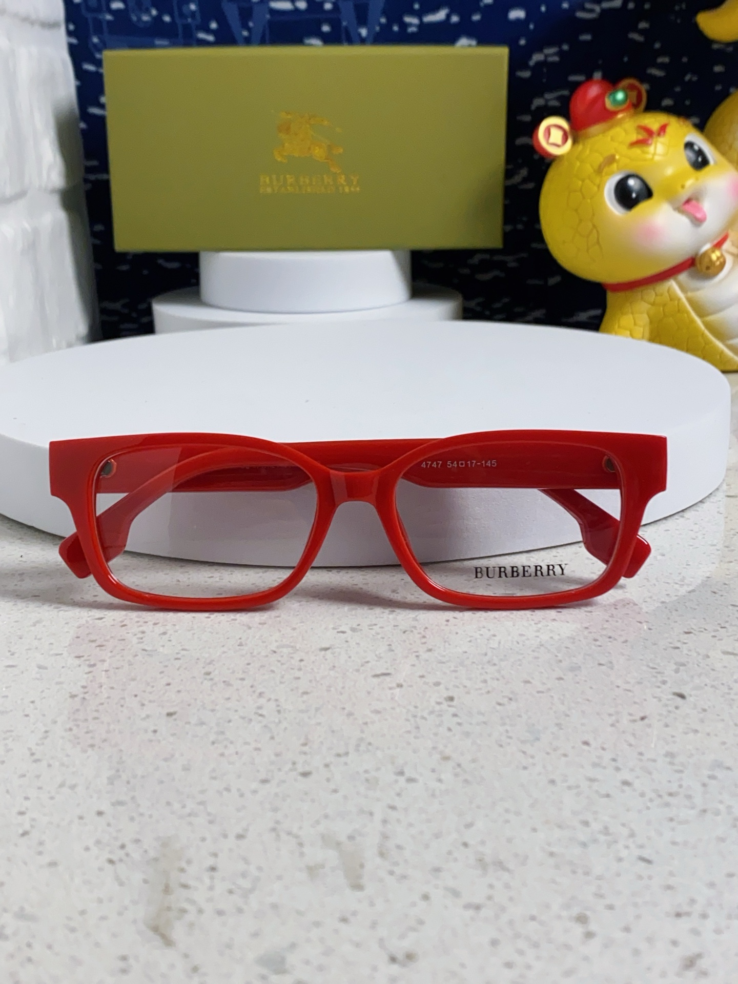  burberry巴宝莉 2025新款B家高颜值眼镜框女可配度数大框素颜神器显瘦防蓝光平光镜 女士光学