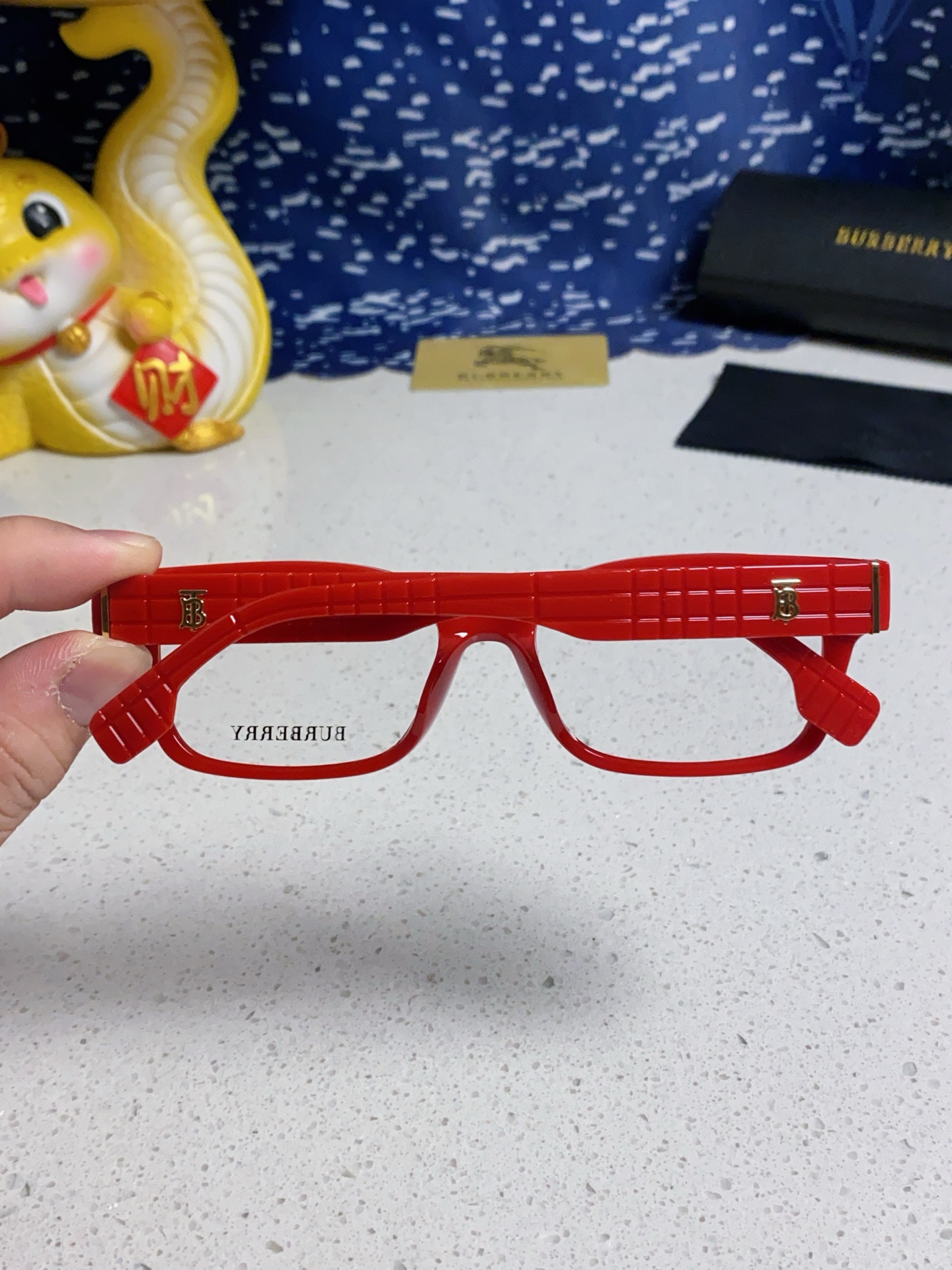  burberry巴宝莉 2025新款B家高颜值眼镜框女可配度数大框素颜神器显瘦防蓝光平光镜 女士光学
