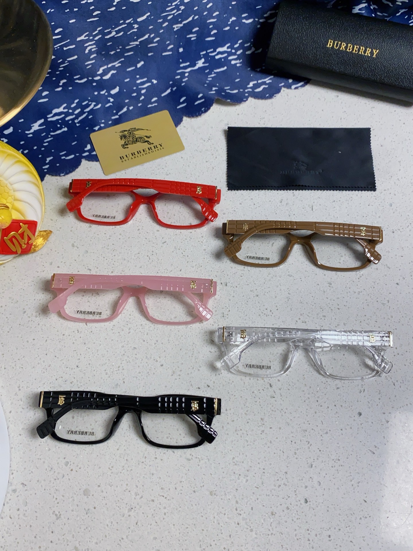  burberry巴宝莉 2025新款B家高颜值眼镜框女可配度数大框素颜神器显瘦防蓝光平光镜 女士光学