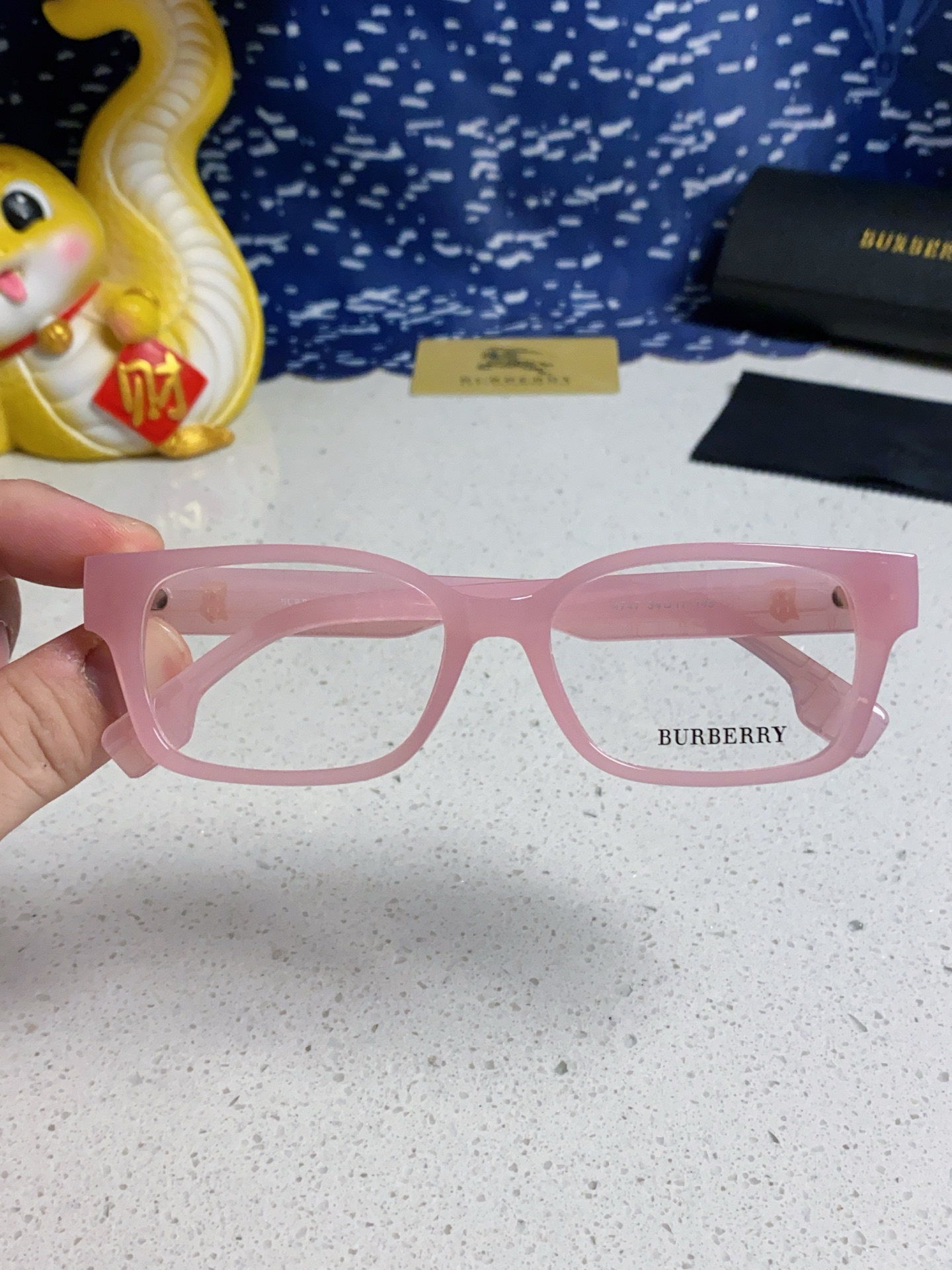  burberry巴宝莉 2025新款B家高颜值眼镜框女可配度数大框素颜神器显瘦防蓝光平光镜 女士光学