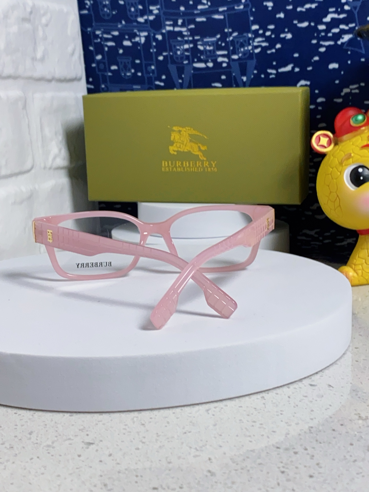  burberry巴宝莉 2025新款B家高颜值眼镜框女可配度数大框素颜神器显瘦防蓝光平光镜 女士光学