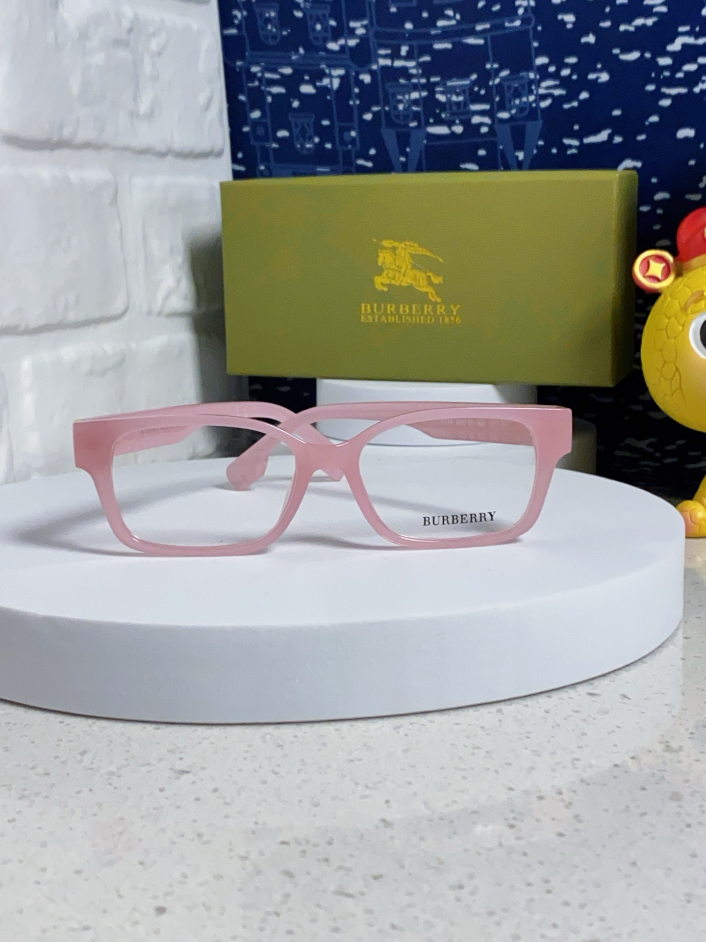  burberry巴宝莉 2025新款B家高颜值眼镜框女可配度数大框素颜神器显瘦防蓝光平光镜 女士光学